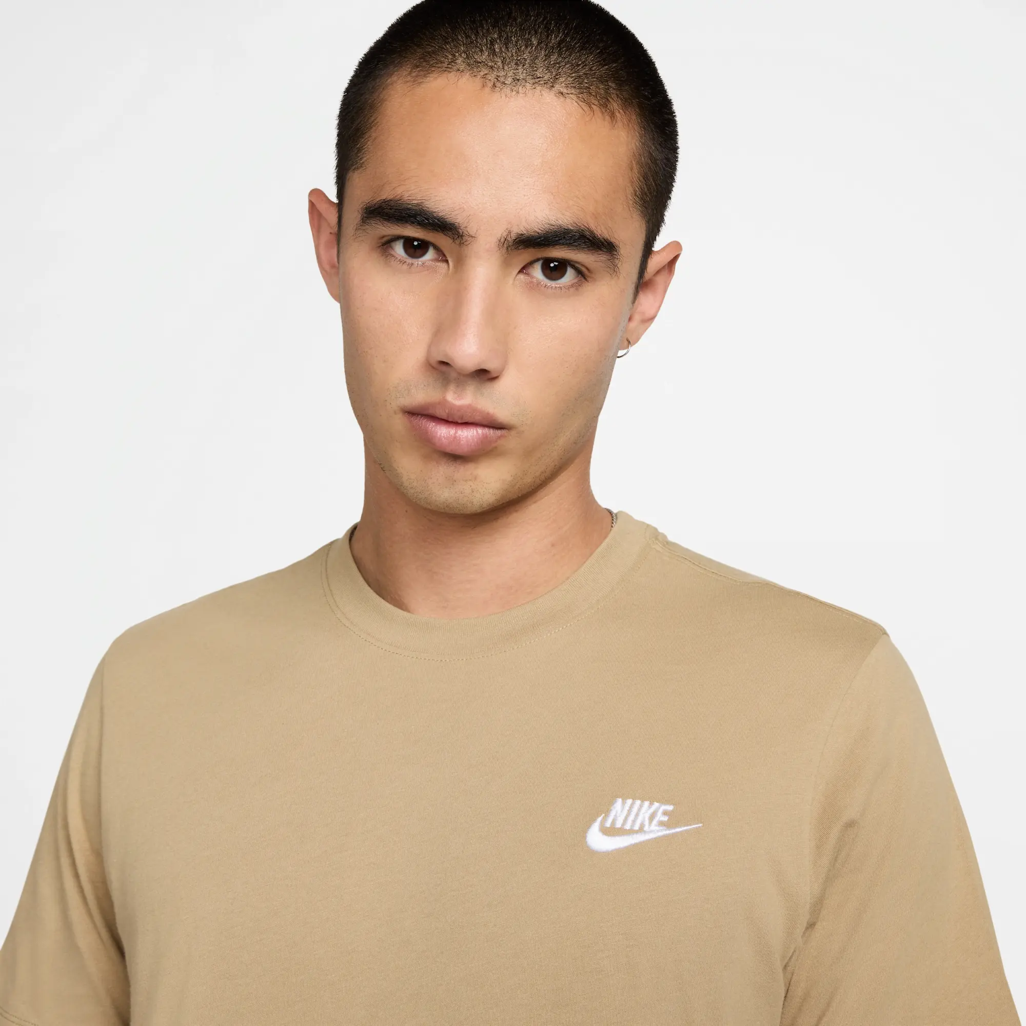 Nike Club T-Shirt In Beige - Beige-Neutral