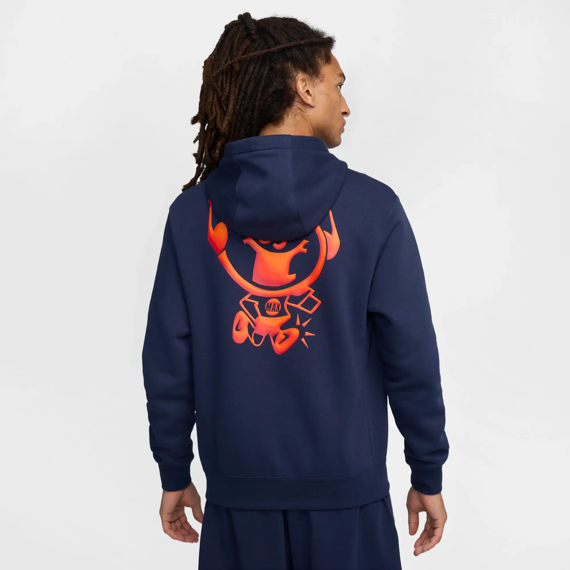 Nike Club Pullover Hoodie - Blue - Cotton/Polyester