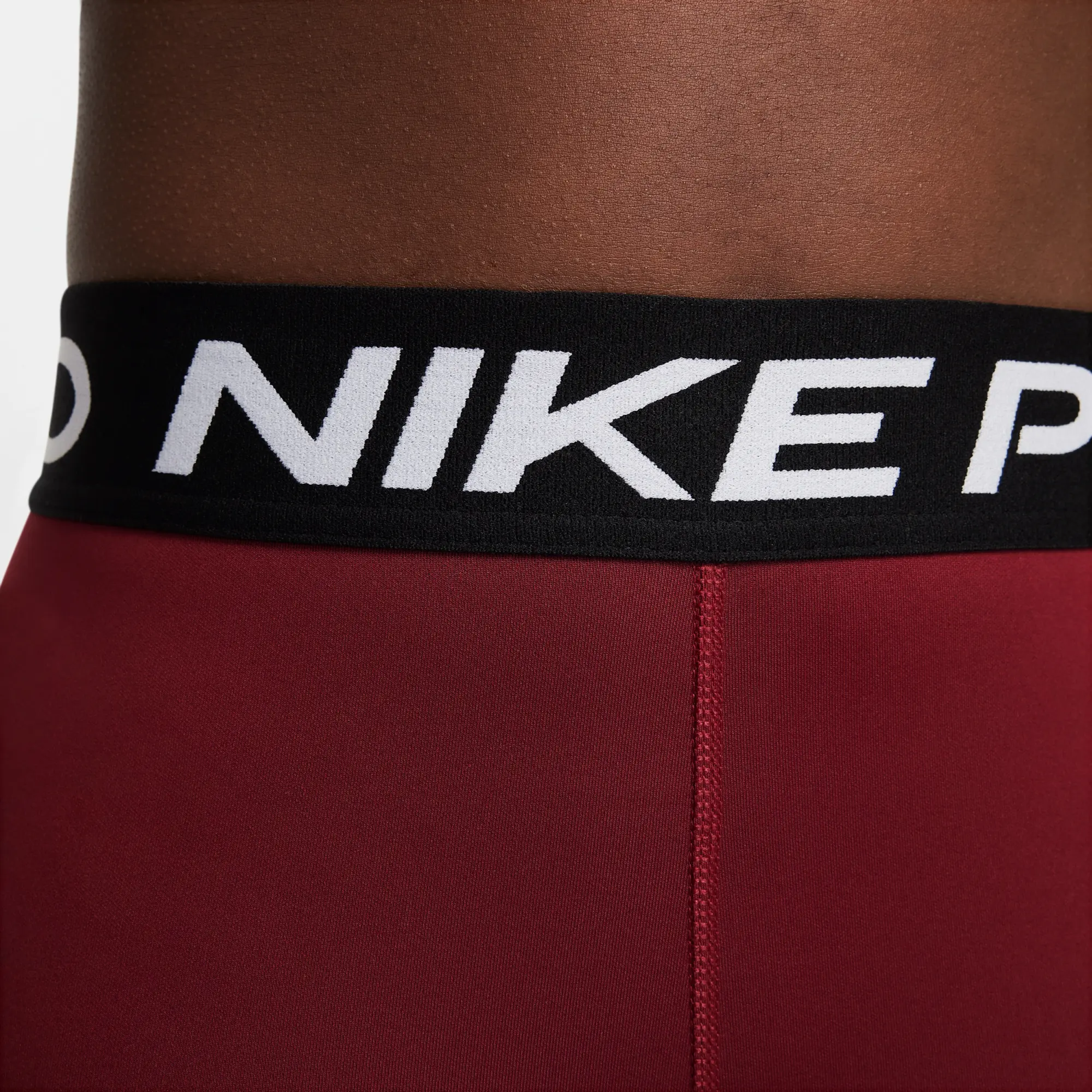 Nike Pro Dri-FIT Older Kids' (Girls') Leggings - Red - Polyester/Elastane