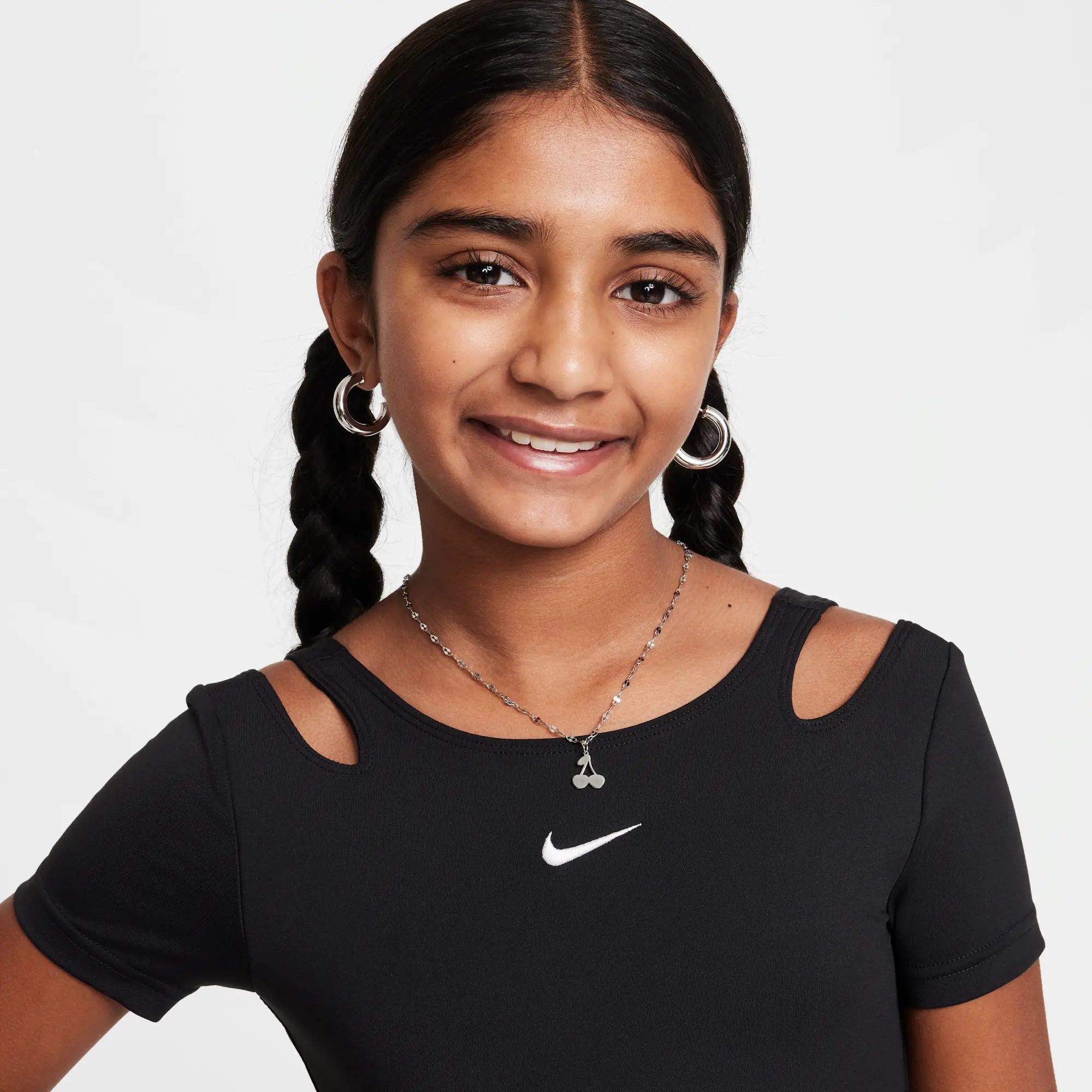Nike One Girls' Dri-FIT Leotard - Black - Polyester/Elastane