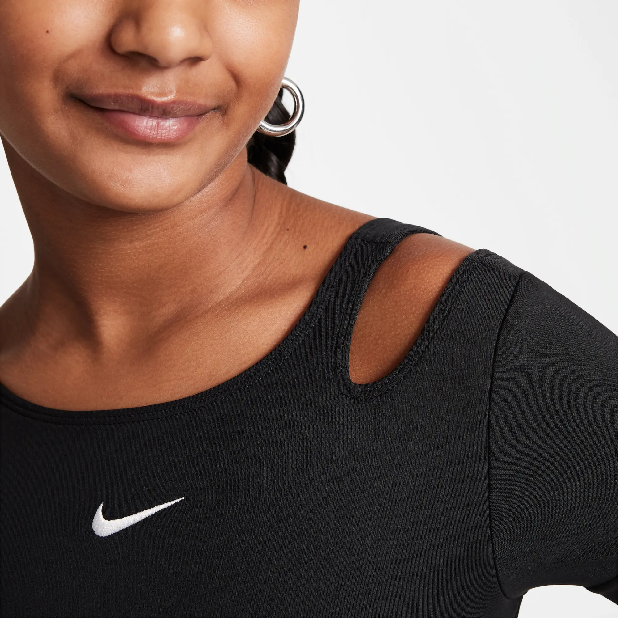 Nike One Girls' Dri-FIT Leotard - Black - Polyester/Elastane