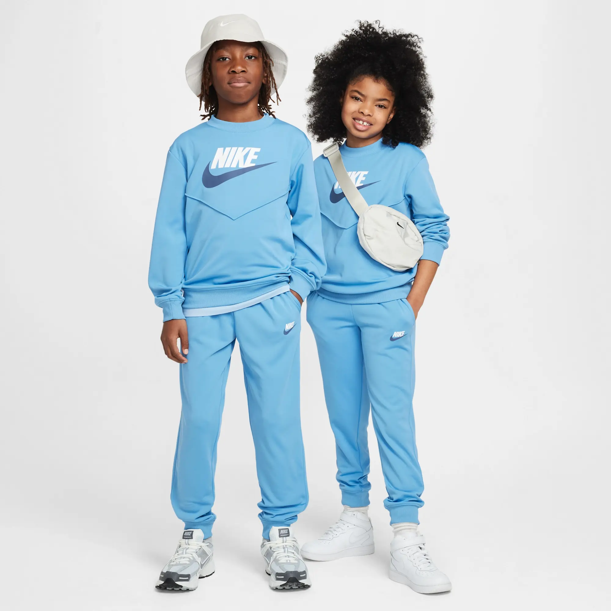 Nike Sportswear Older Kids' Tracksuit - Blue - Polyester