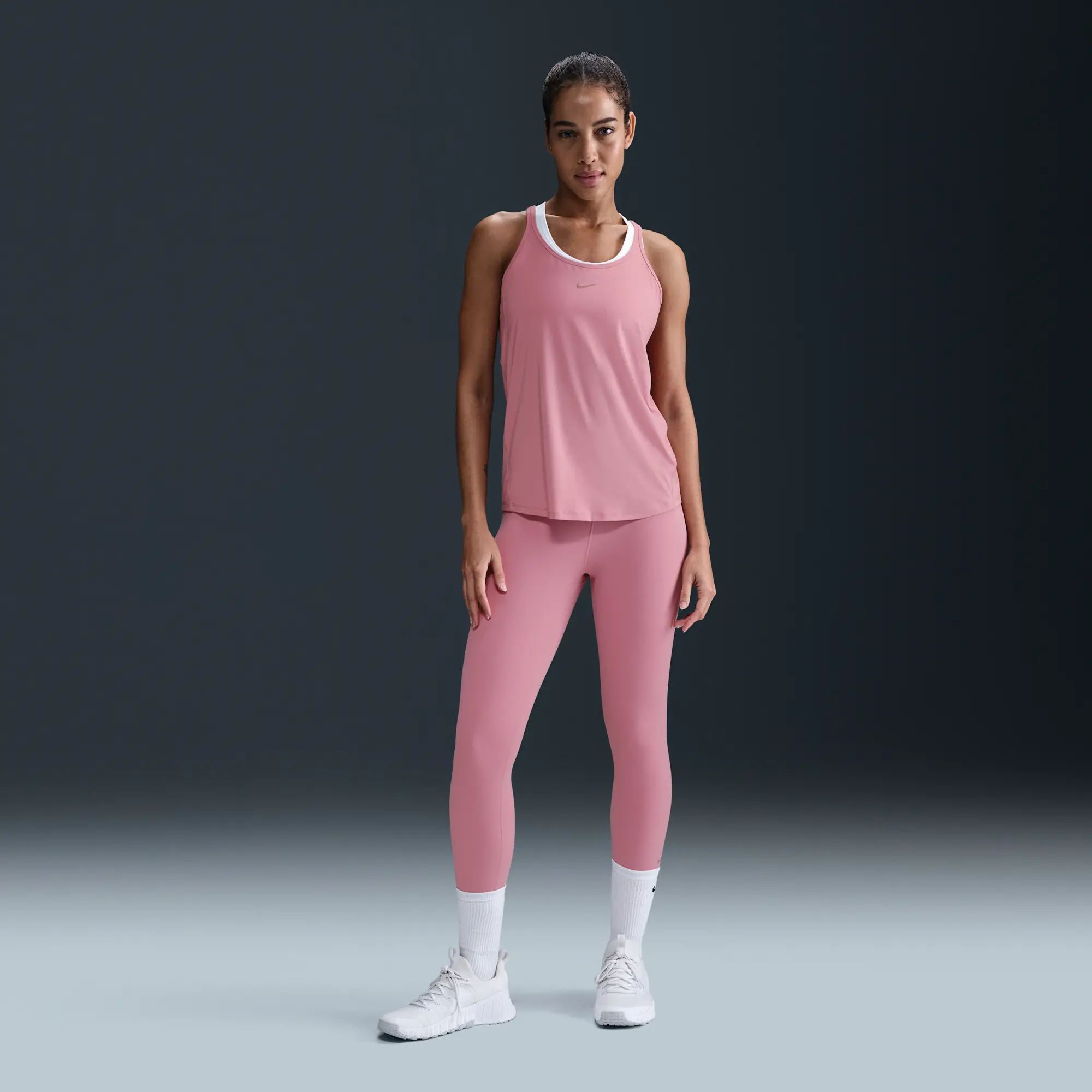 Nike One Classic Women's Dri-FIT Strappy Tank Top - Pink - Polyester/Elastane