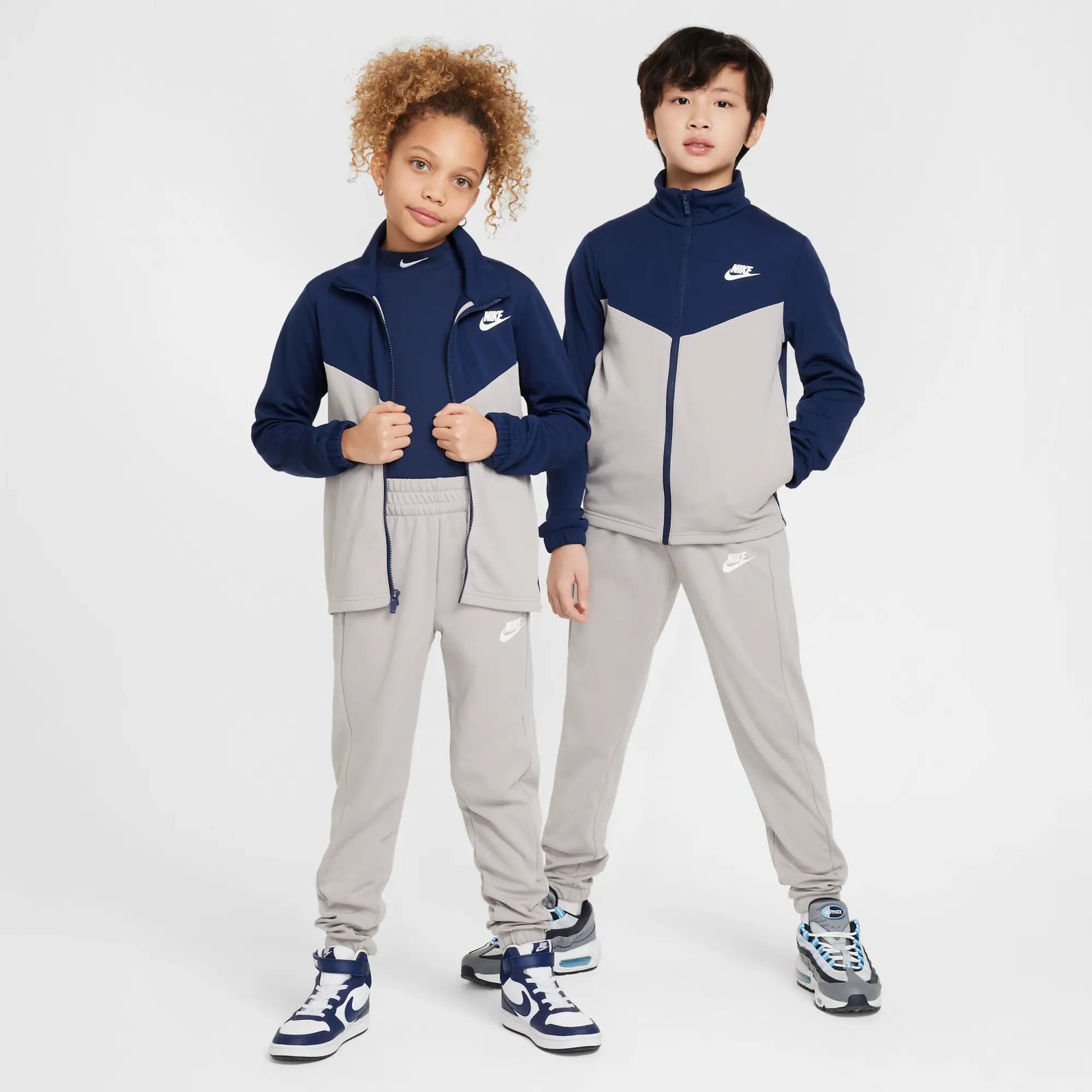 Nike Sportswear Older Kids' Tracksuit - Blue - Polyester