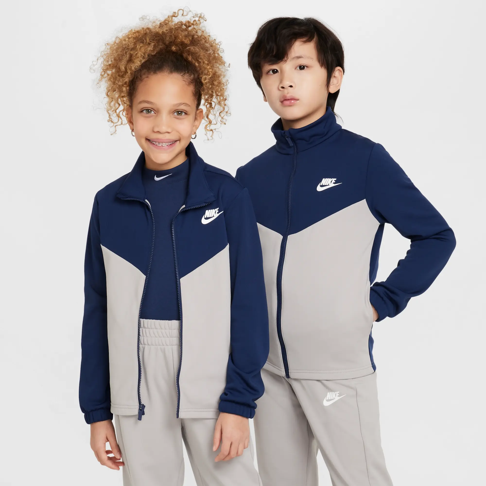 Nike Sportswear Older Kids' Tracksuit - Blue - Polyester