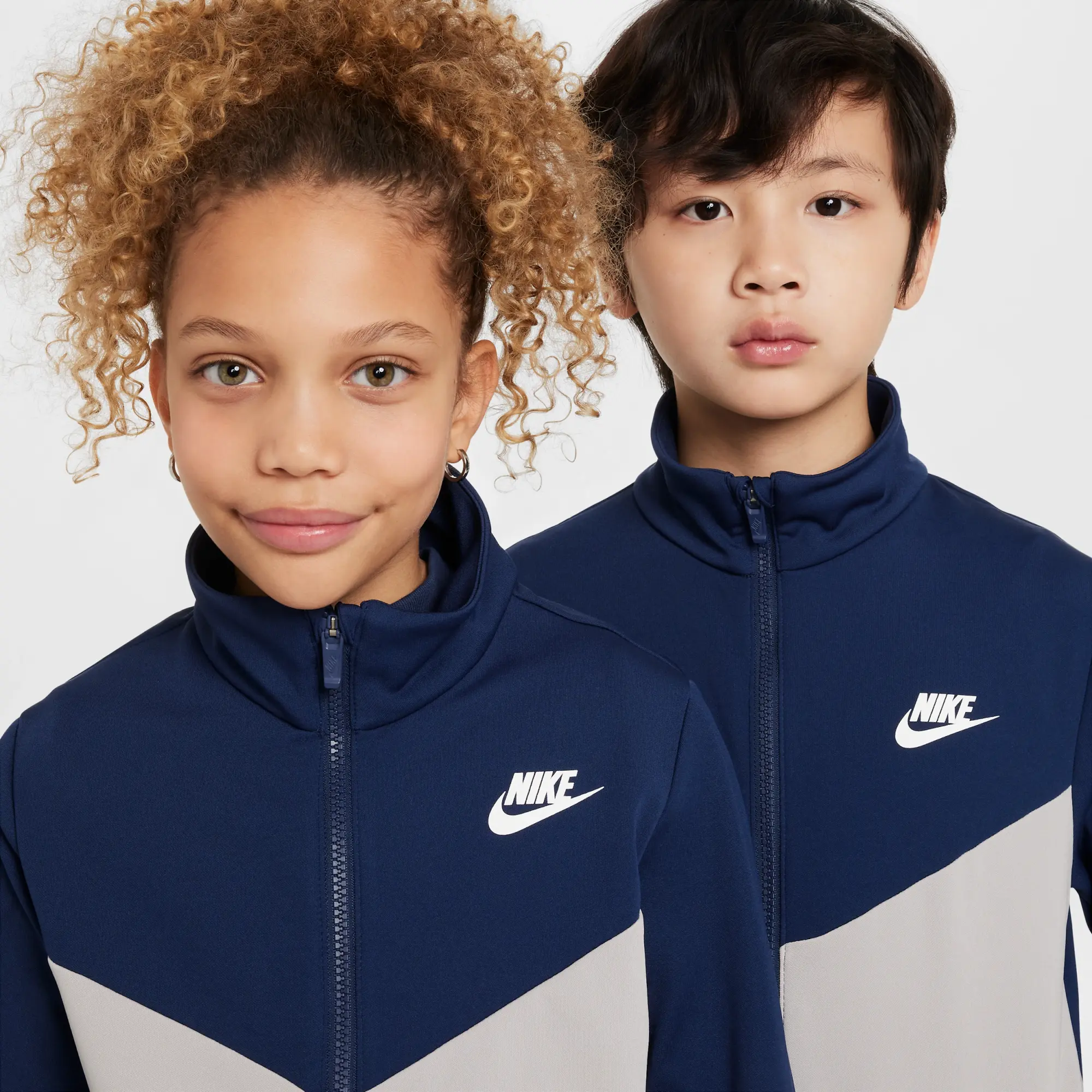 Nike Sportswear Older Kids' Tracksuit - Blue - Polyester