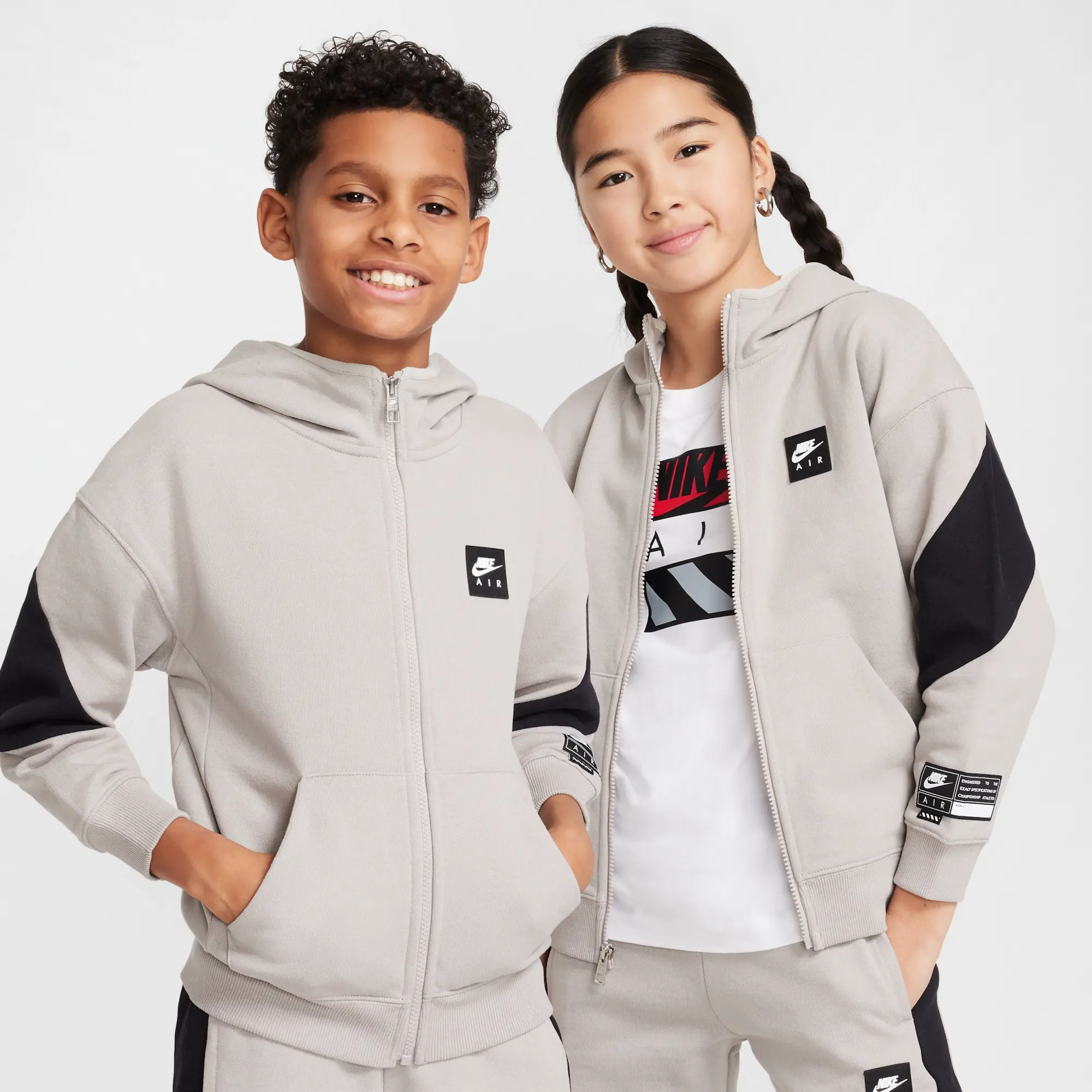 Nike Air Unisex Hoodies - Grey