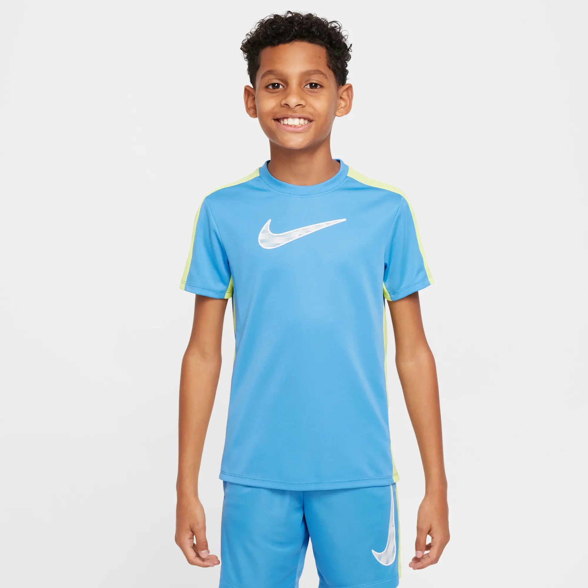 Nike Trophy23 Older Kids' Dri-FIT Short-Sleeve Top - Blue - Polyester