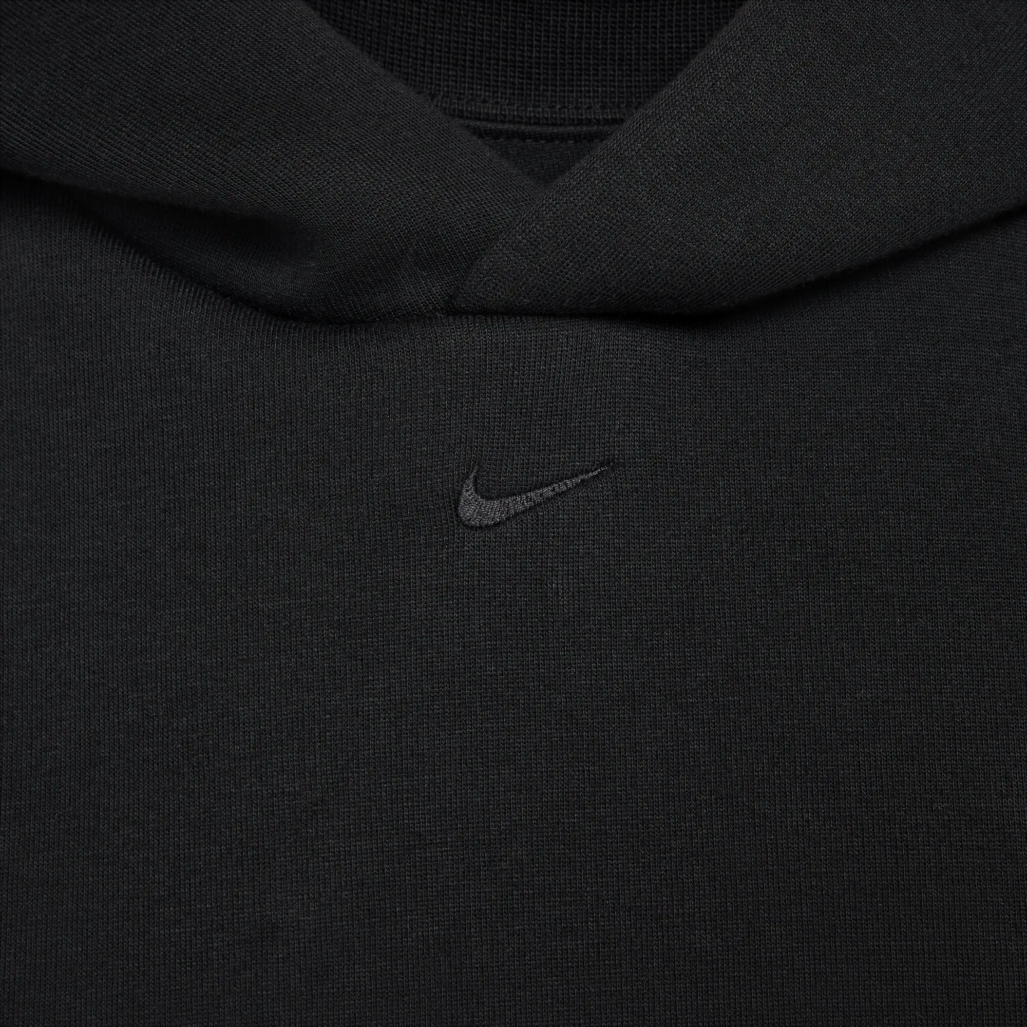 Nike Tech Men's Fleece Hoodie - Black - Polyester/Cotton