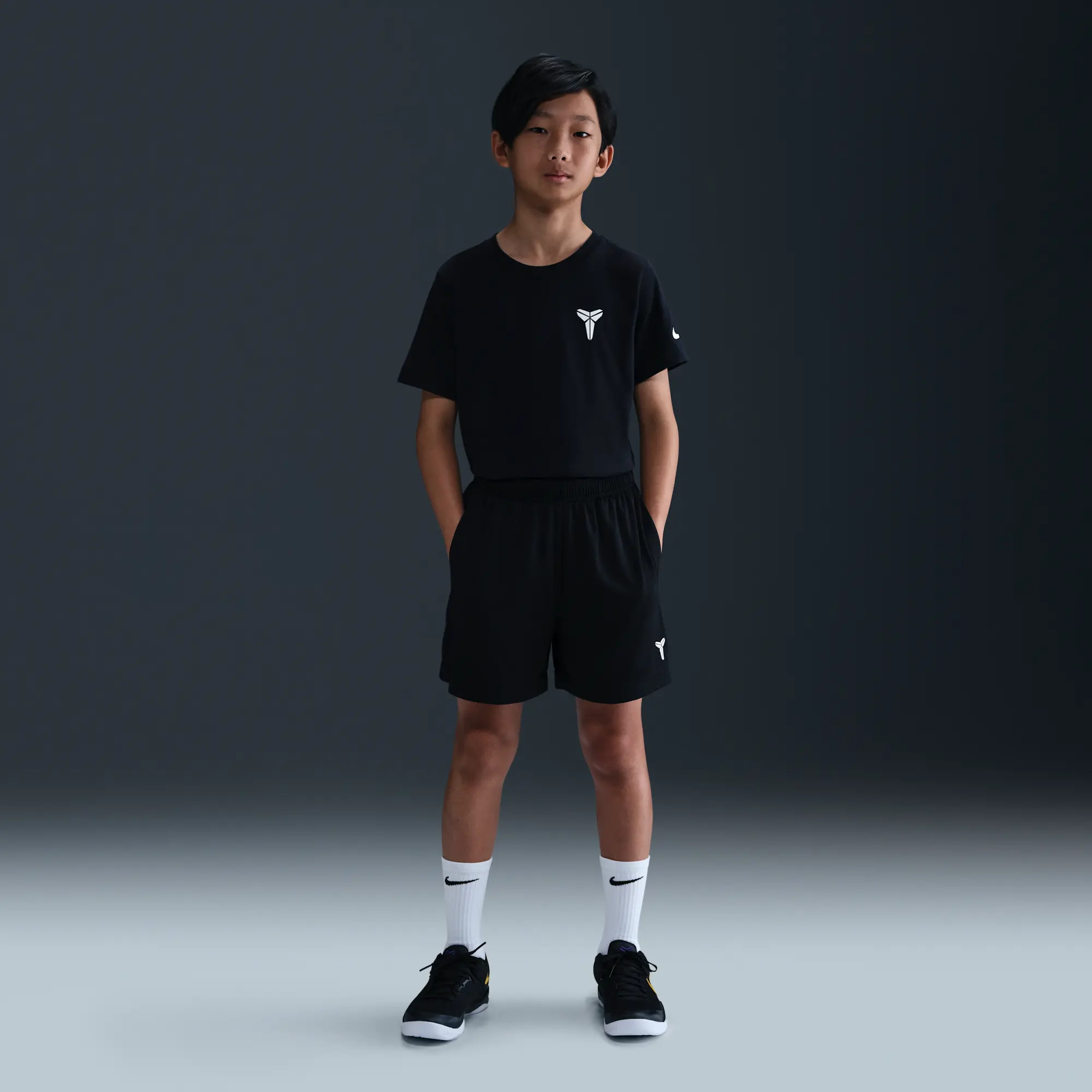 Nike Kobe Older Kids' Dri-FIT Shorts - Black - Polyester