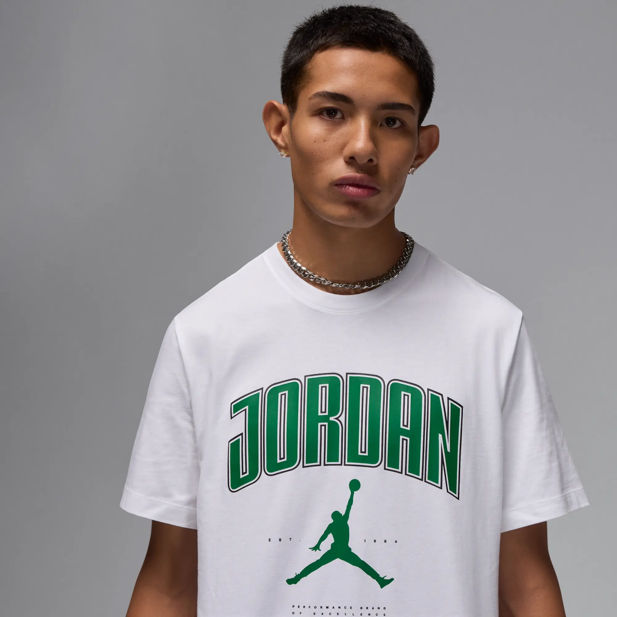 Nike Jordan Men's T-Shirt - White - Cotton
