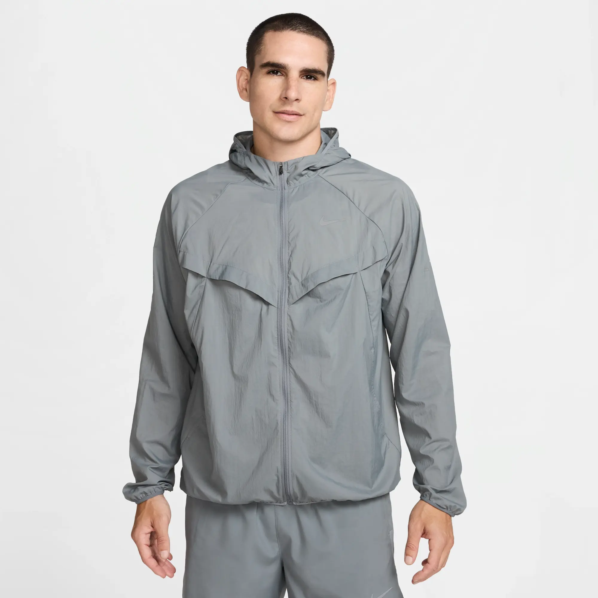 Nike Stride Men's Repel UV Running Jacket - Grey - Nylon