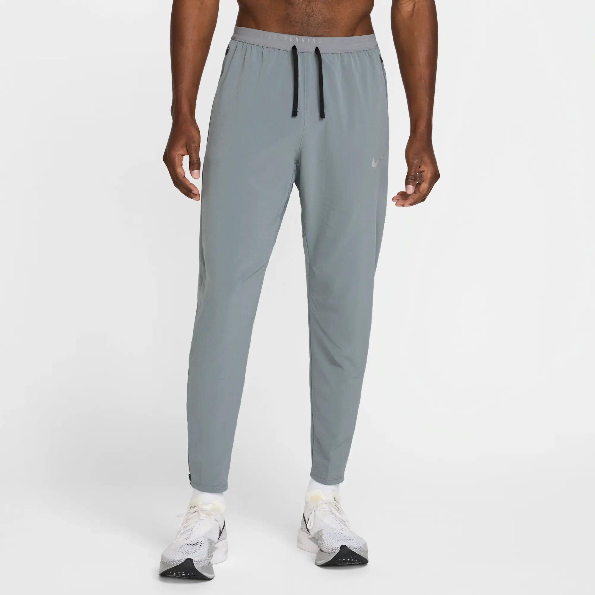 Nike Stride Men's Dri-FIT Woven Running Trousers - Grey - Sustainable Materials