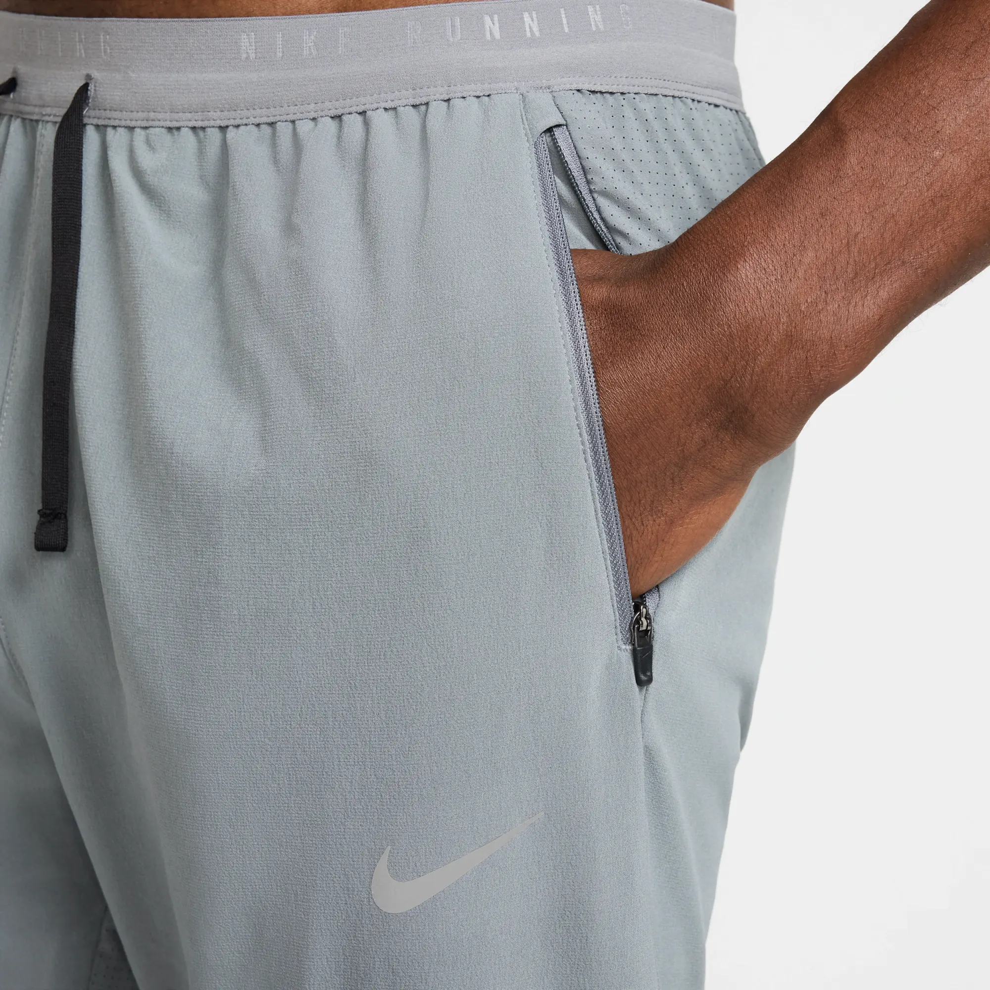 Nike Stride Men's Dri-FIT Woven Running Trousers - Grey - Sustainable Materials