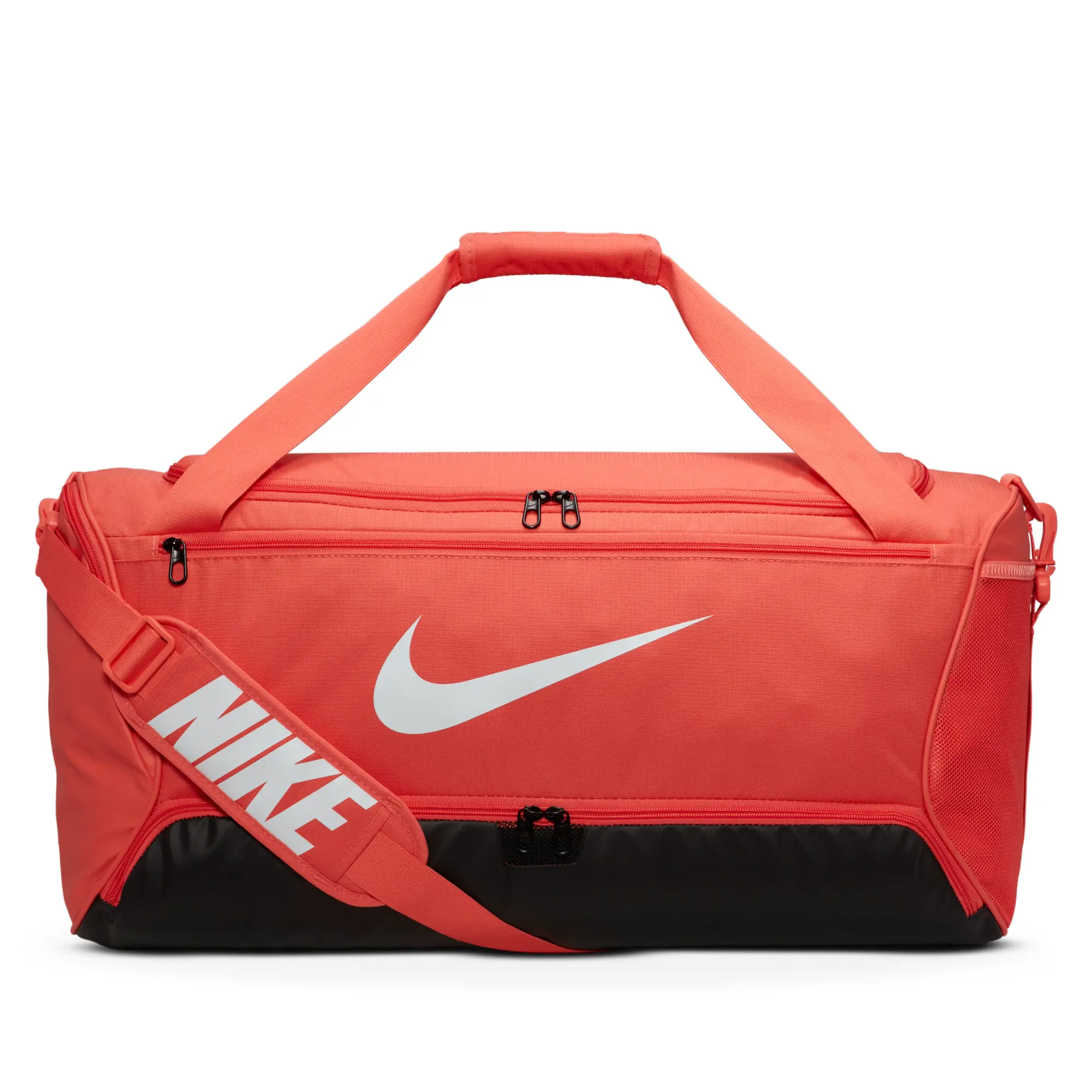 Nike Brasilia 9.5 Training Duffel Bag (Medium, 60L) - Orange - Polyester