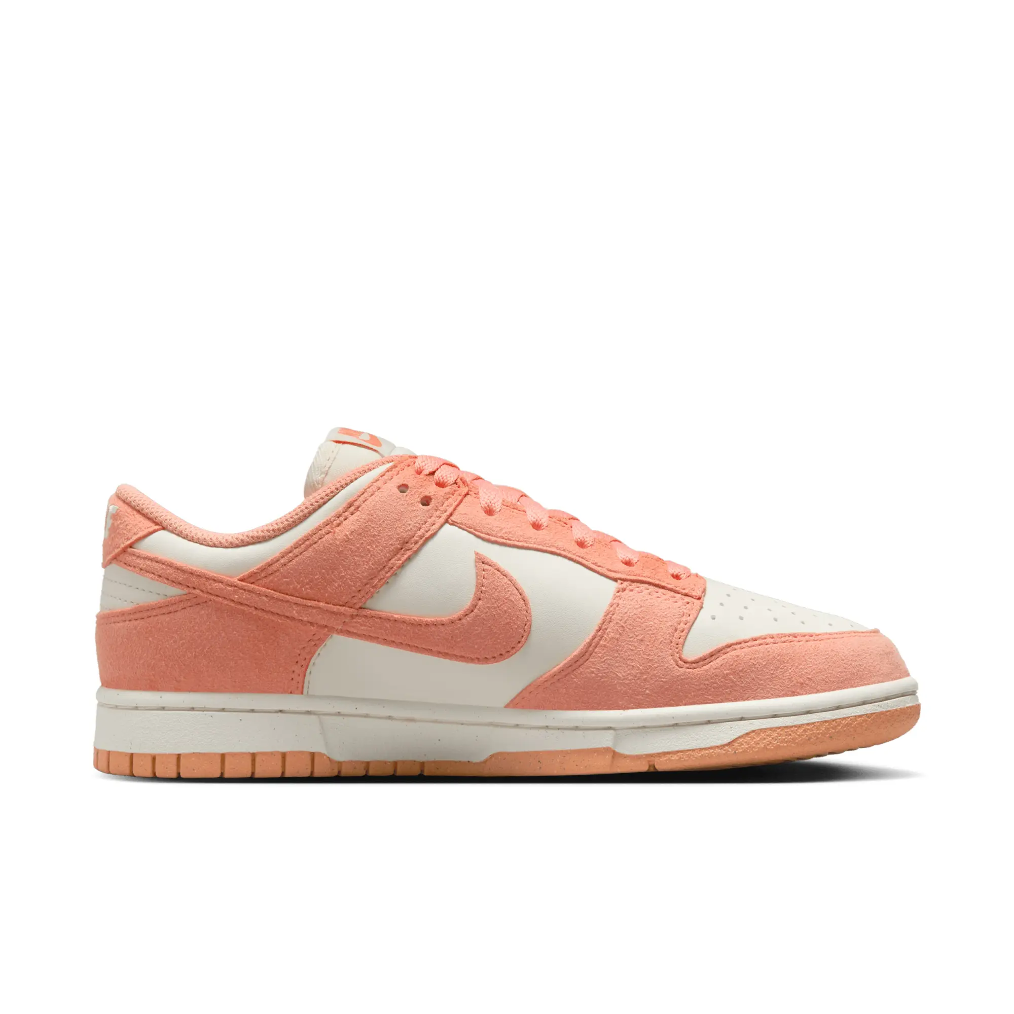 Nike Dunk Low Retro Trainers In White And Orange