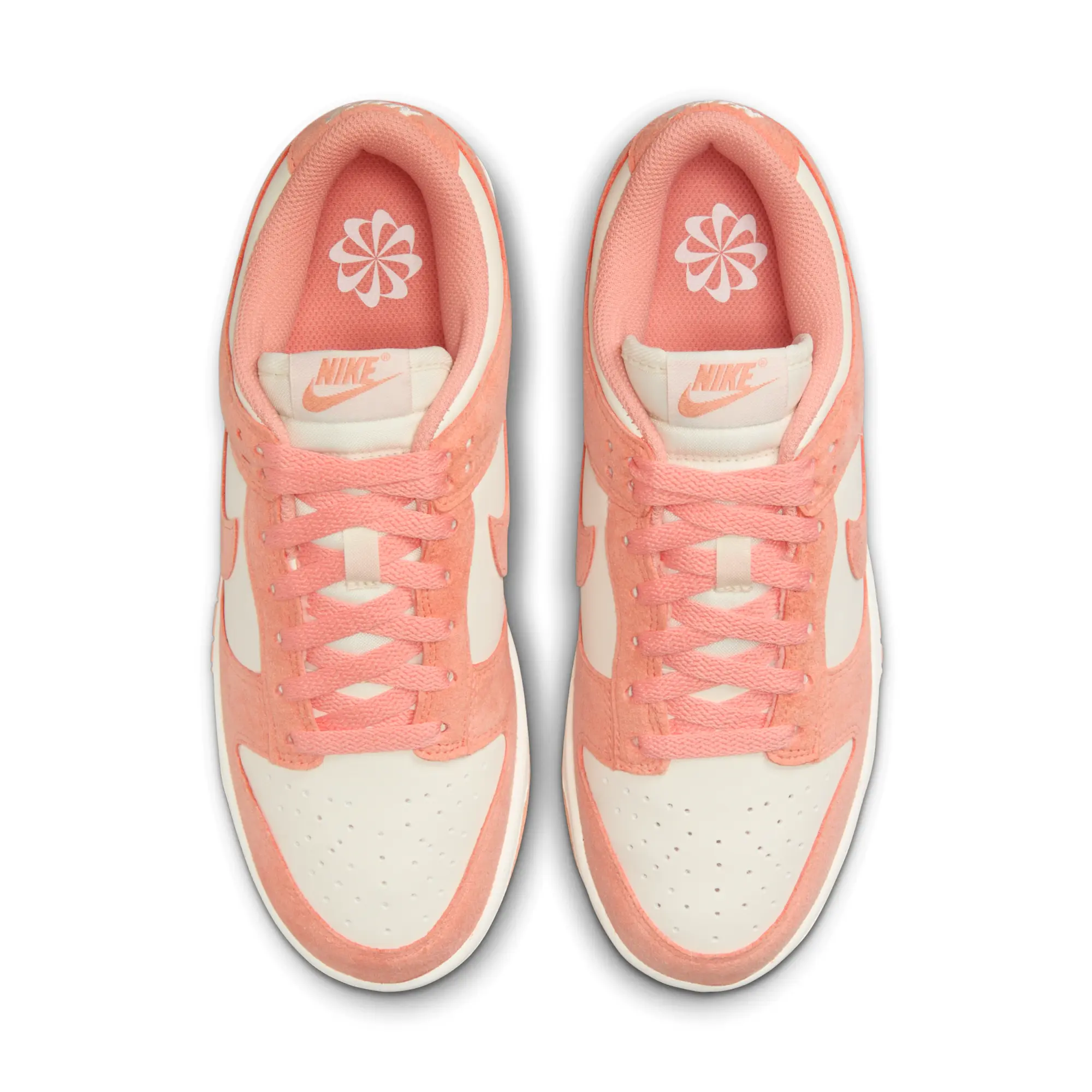 Nike Dunk Low Retro Trainers In White And Orange