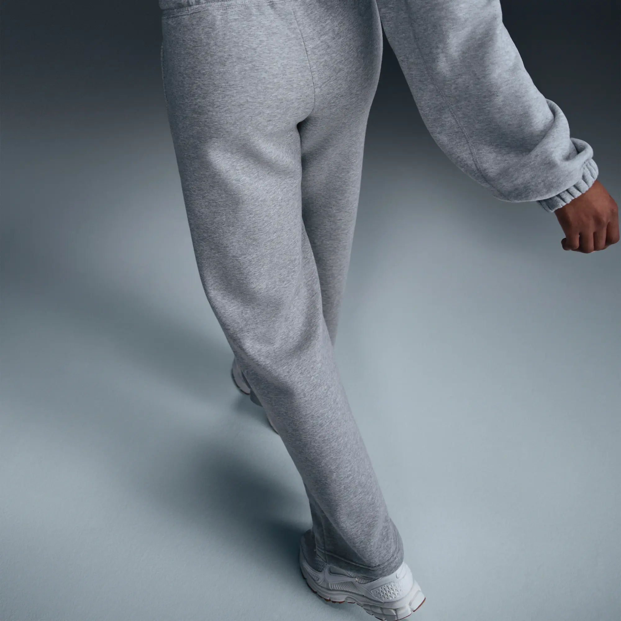 Nike Sportswear Phoenix Fleece Women's High-Waisted Tracksuit Bottoms - Grey - Cotton/Polyester