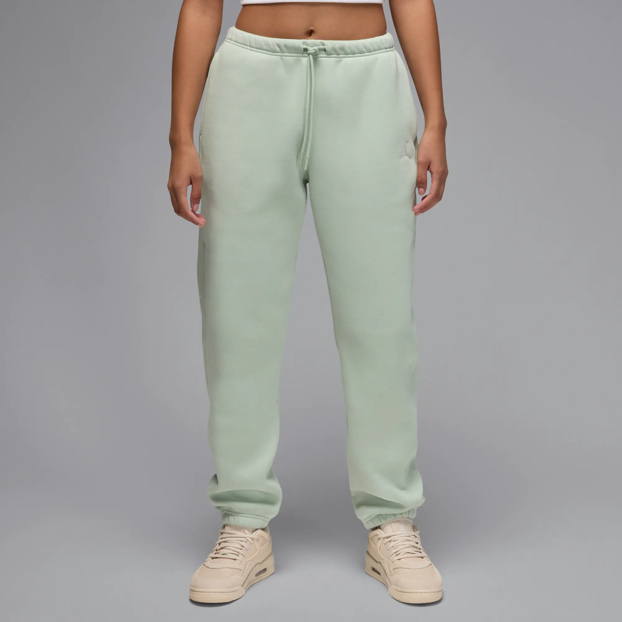 Nike Jordan Brooklyn Fleece Women's Trousers - Green - Cotton/Polyester