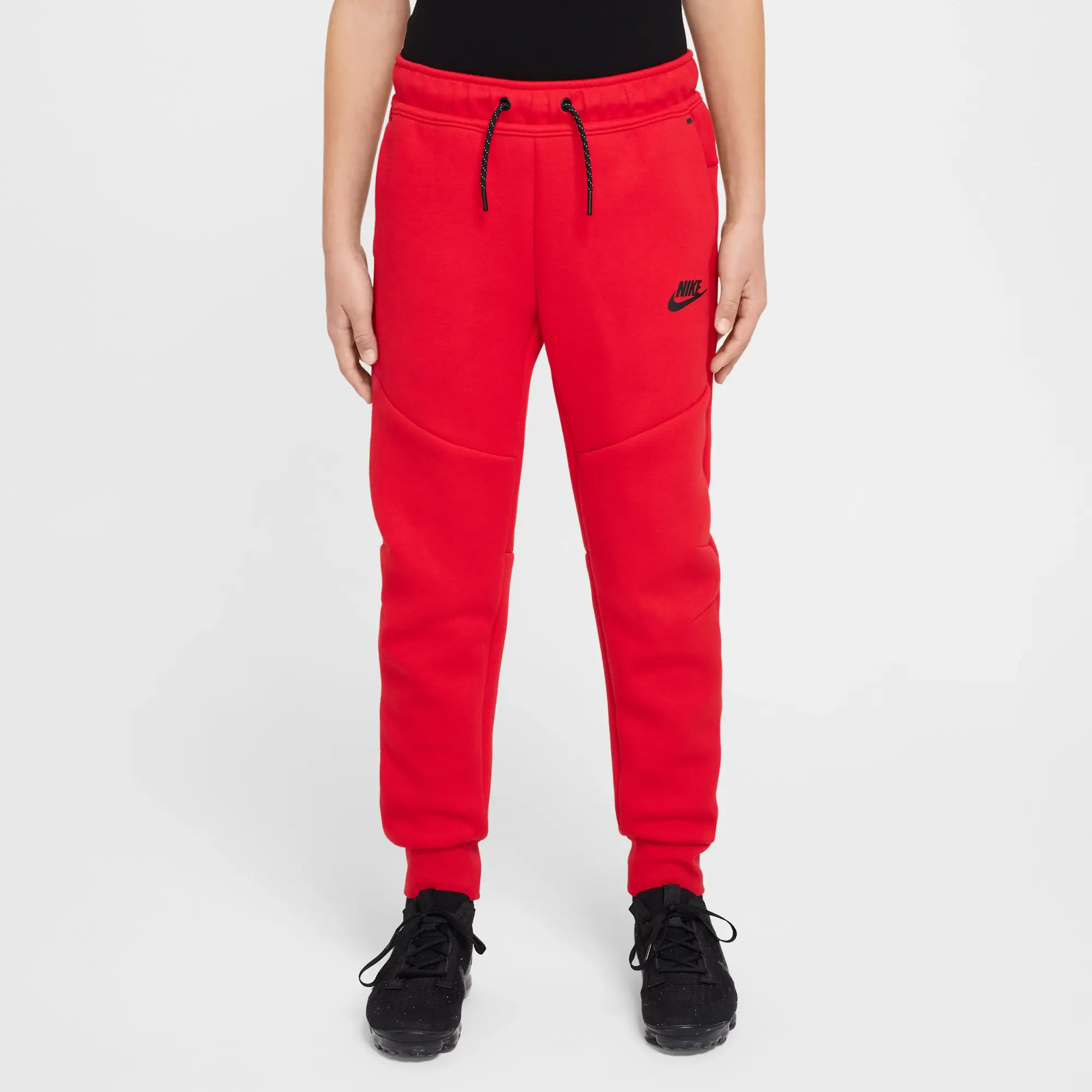 Nike Sportswear Tech Fleece Older Kids' Joggers - Red - Cotton/Polyester