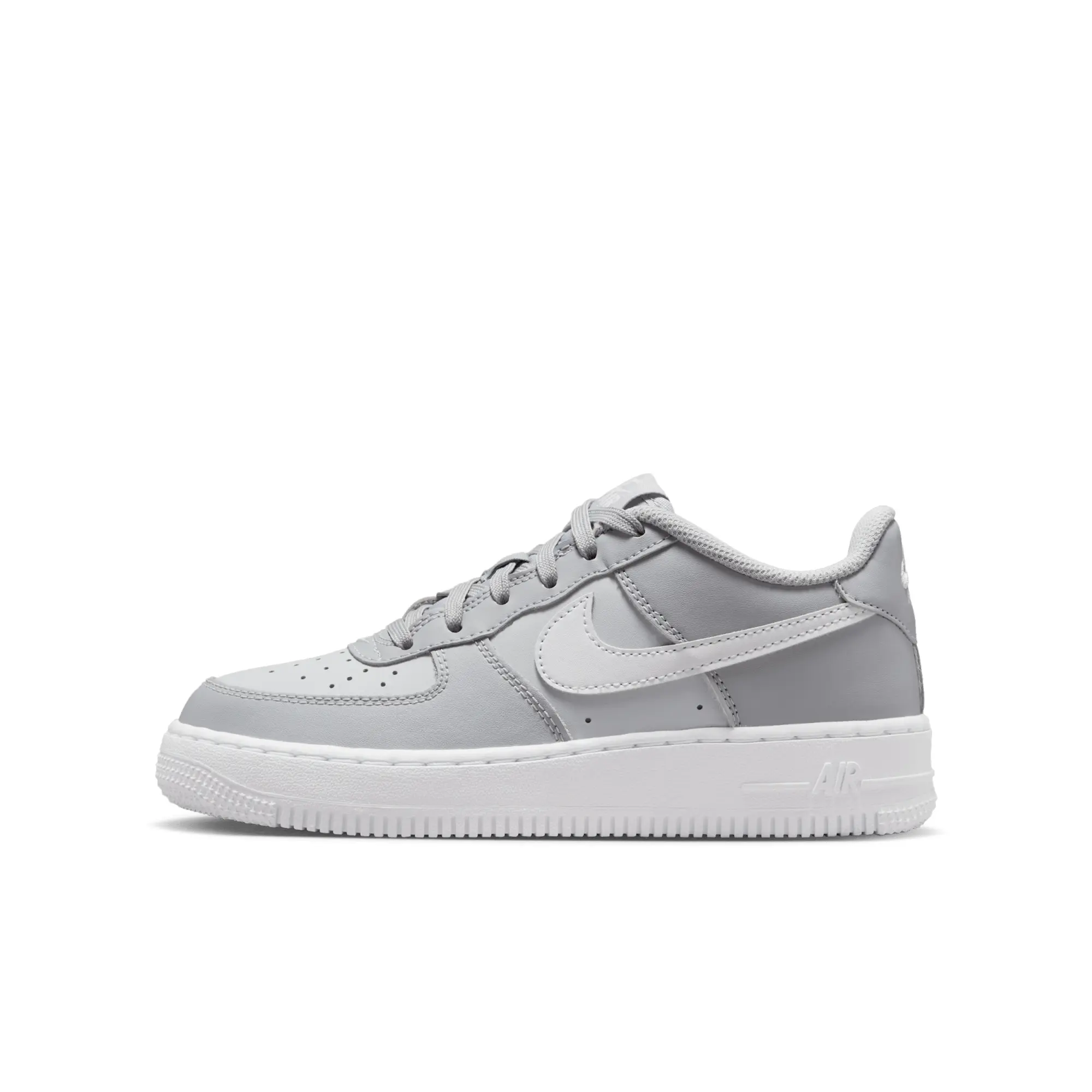 Nike grey multi air force 1 Youth trainers