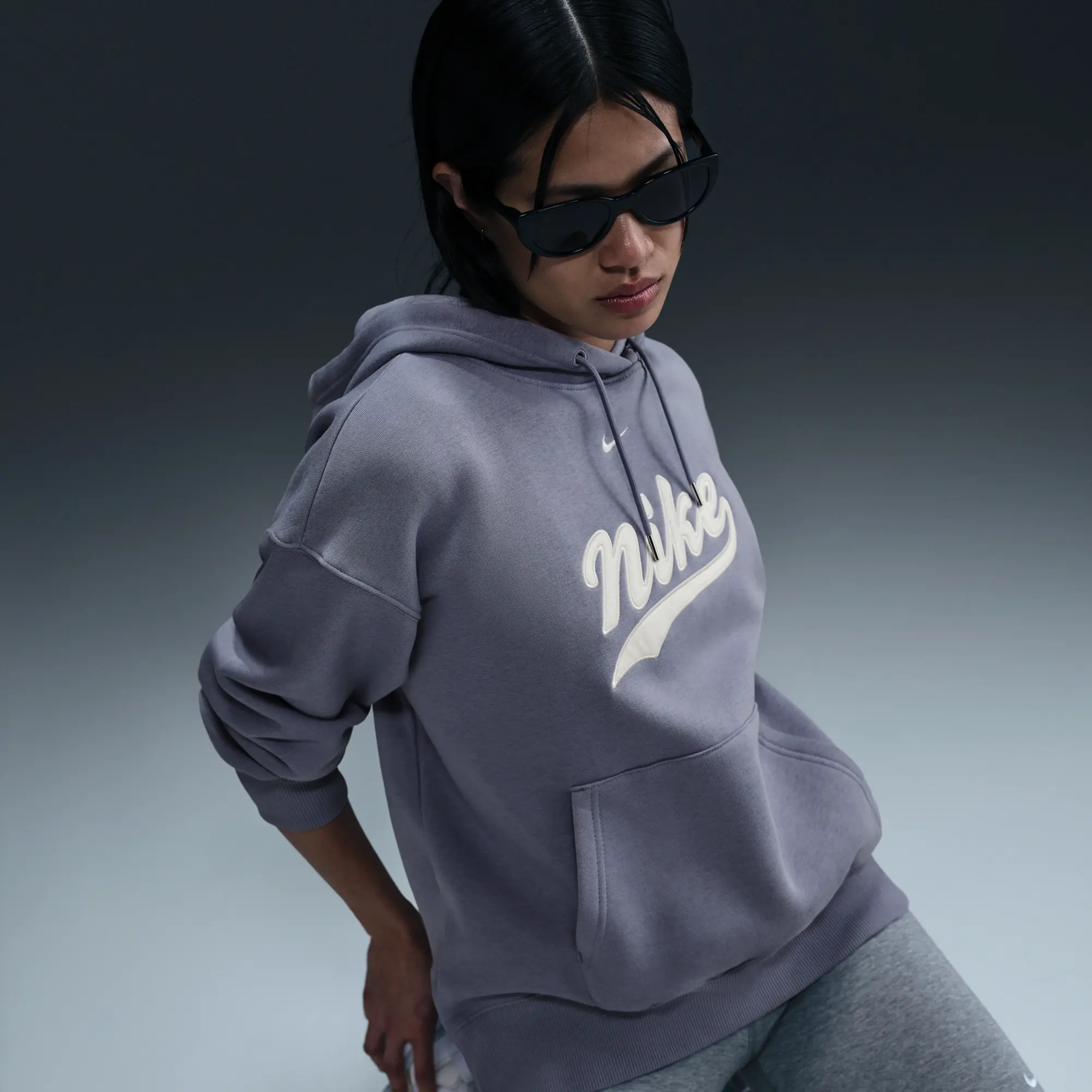 トップス NIKE / BRS LOGO ALL OVER PATTERN HOODIE Nike All Over Swoosh Logo Hoodie Black - FW19 - US