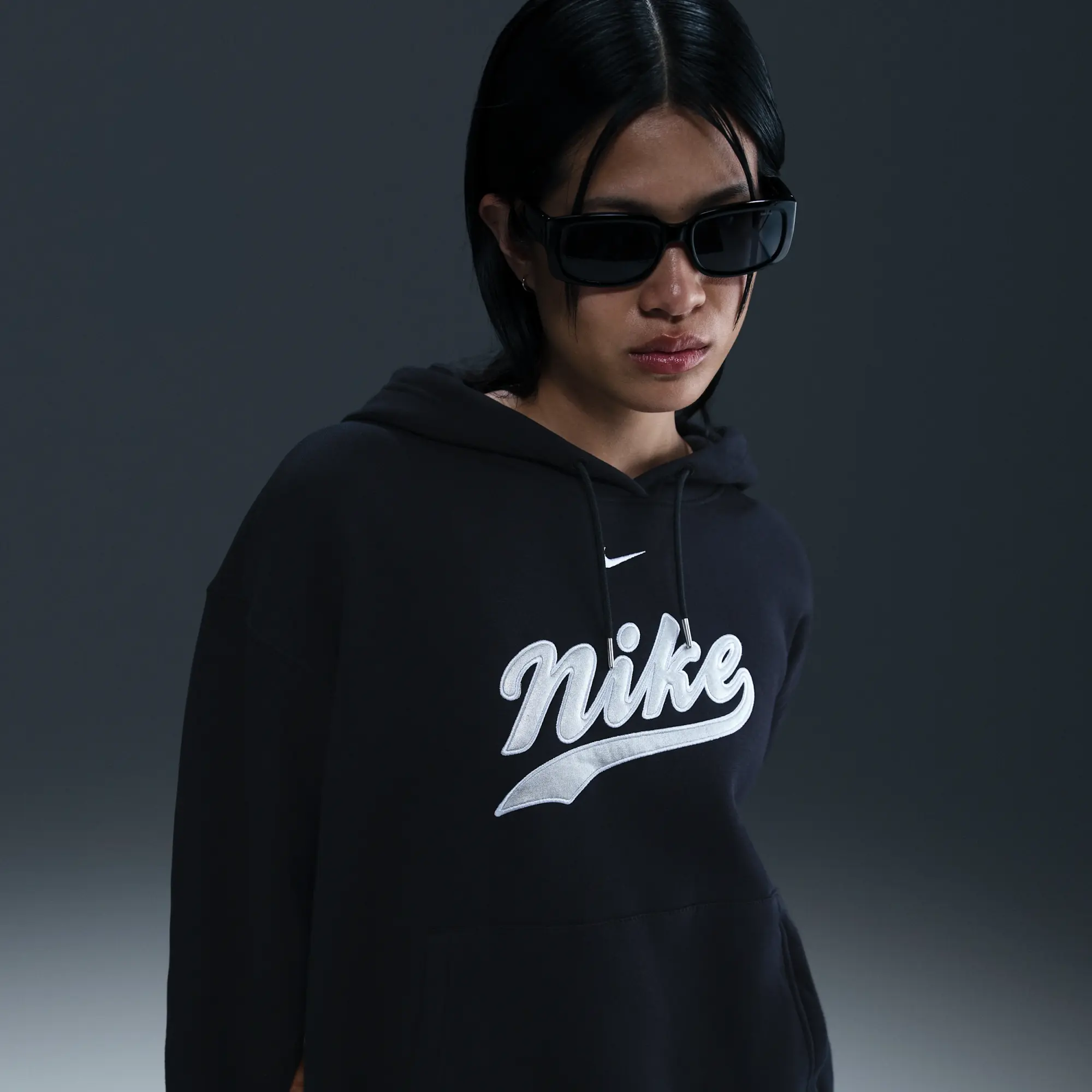 Nike Sportswear Phoenix Fleece Women's Hoodie - Black - Cotton/Polyester