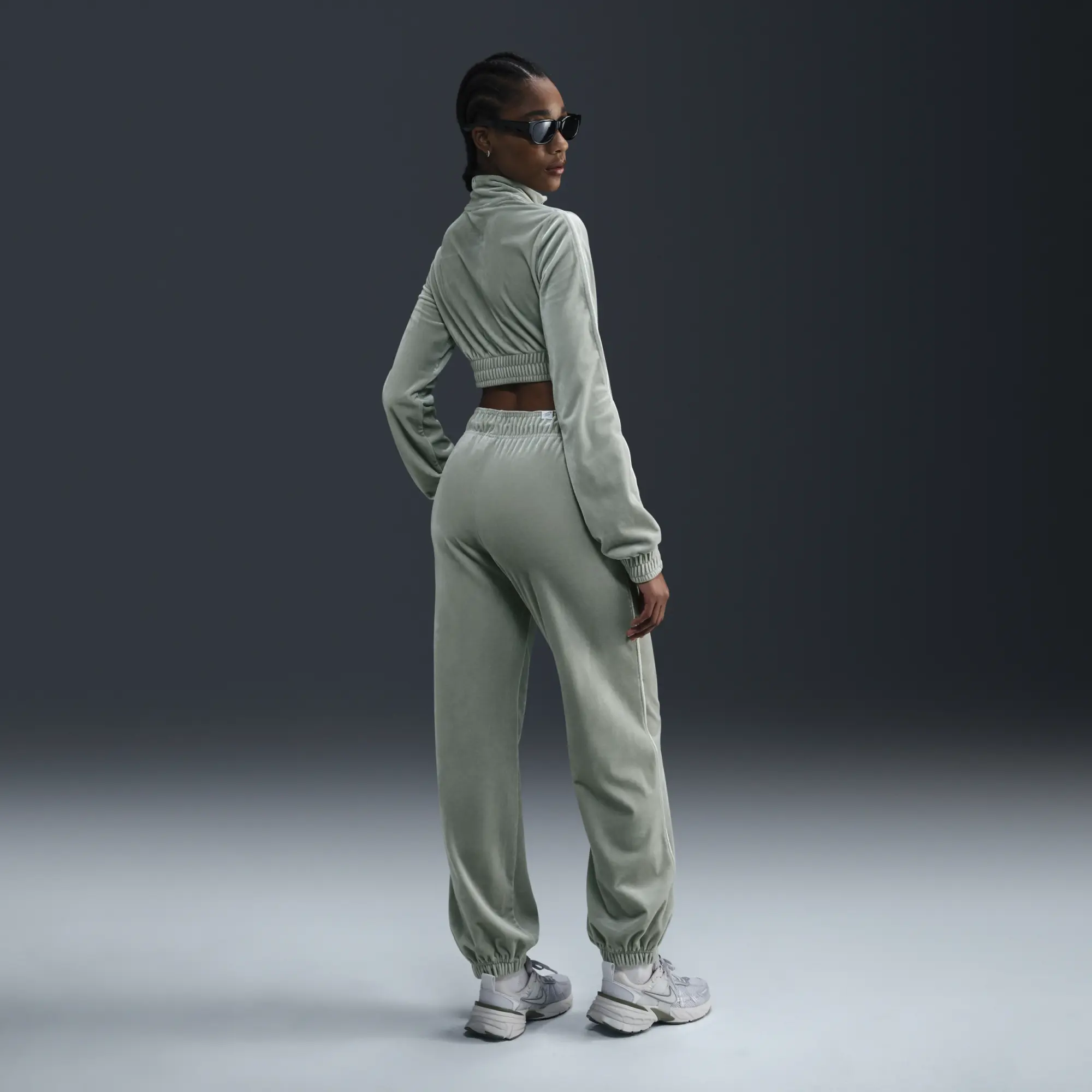 Nike Dance Velvet Joggers In Green