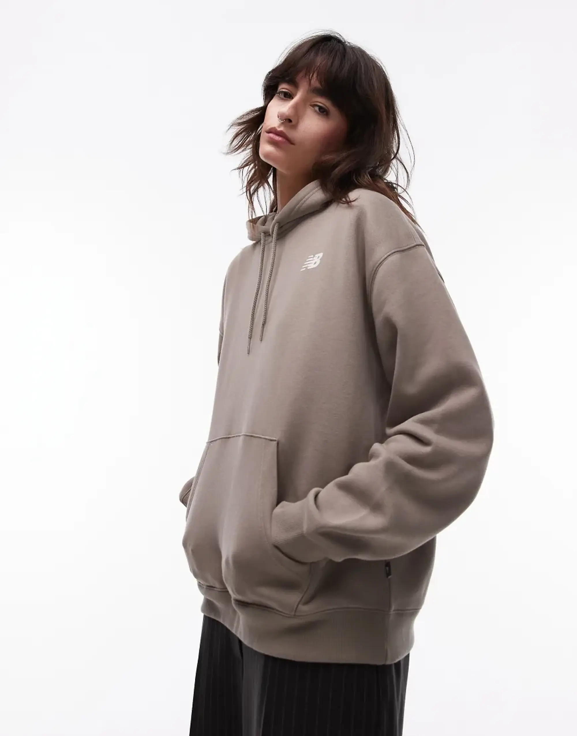 New Balance Athletics Club Hoodie In Grey