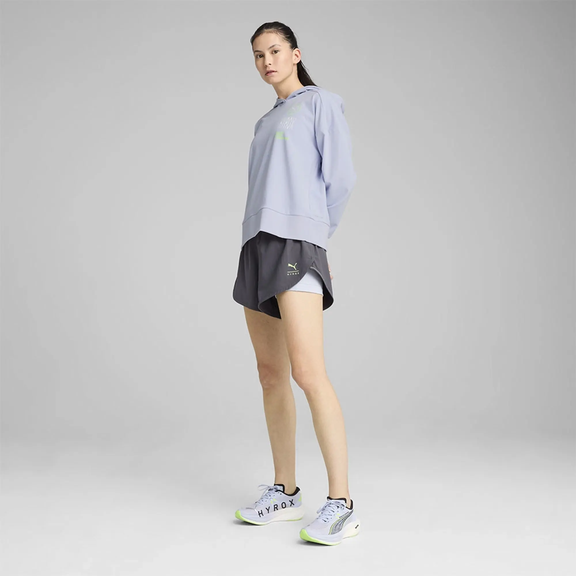 W Puma X Hyrox Cloudspun Hoodie Cool Weather - ['Blue']