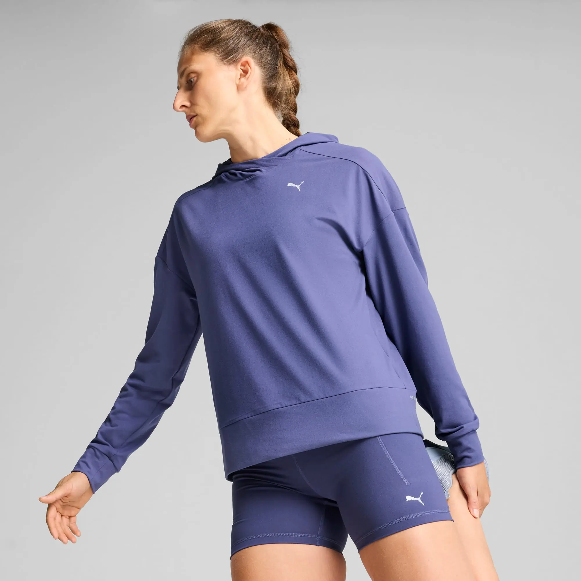 PUMA Cloudpsun Hoodie Women, Blue Crystal