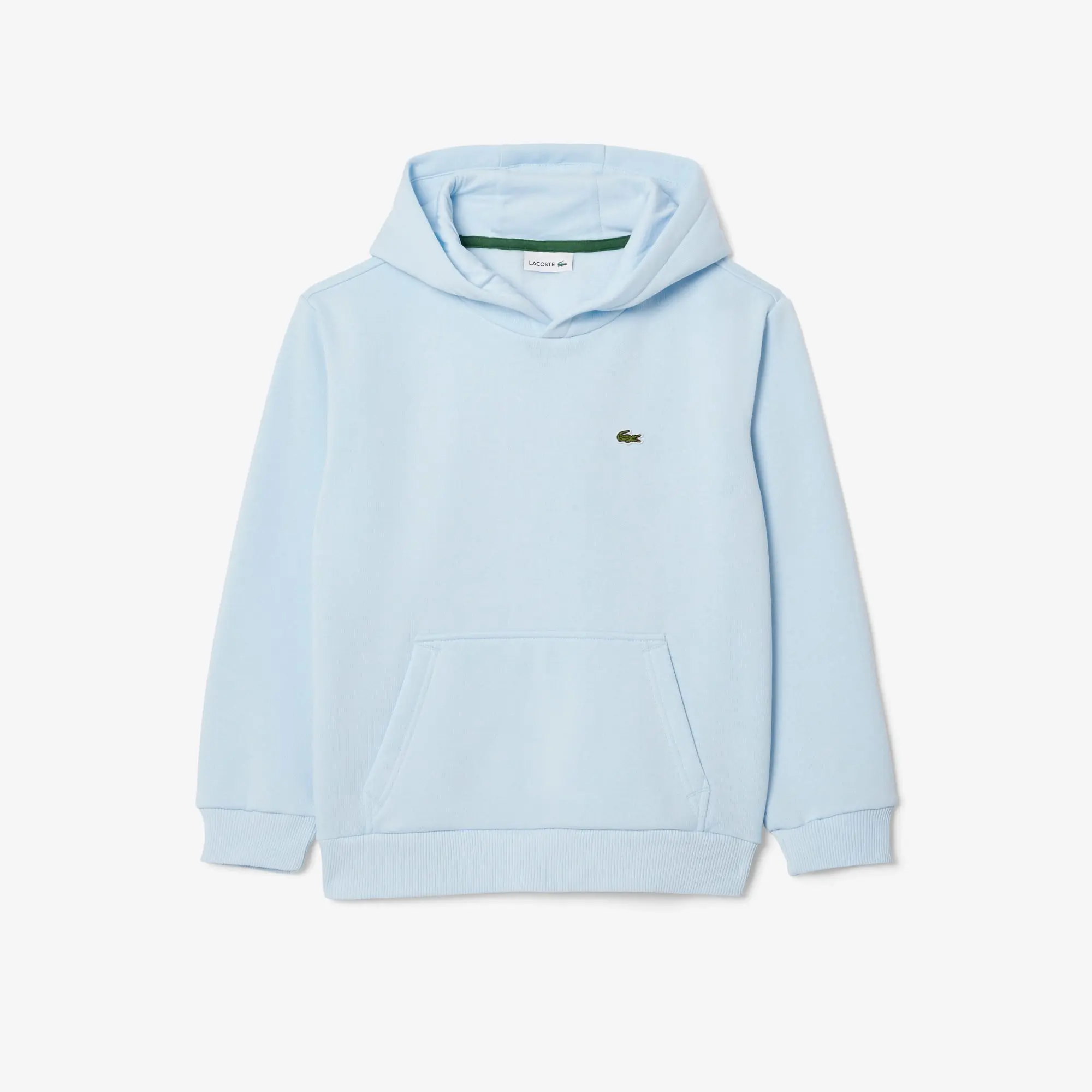 Lacoste Kangaroo Pocket Fleece Hoodie - Light Blue