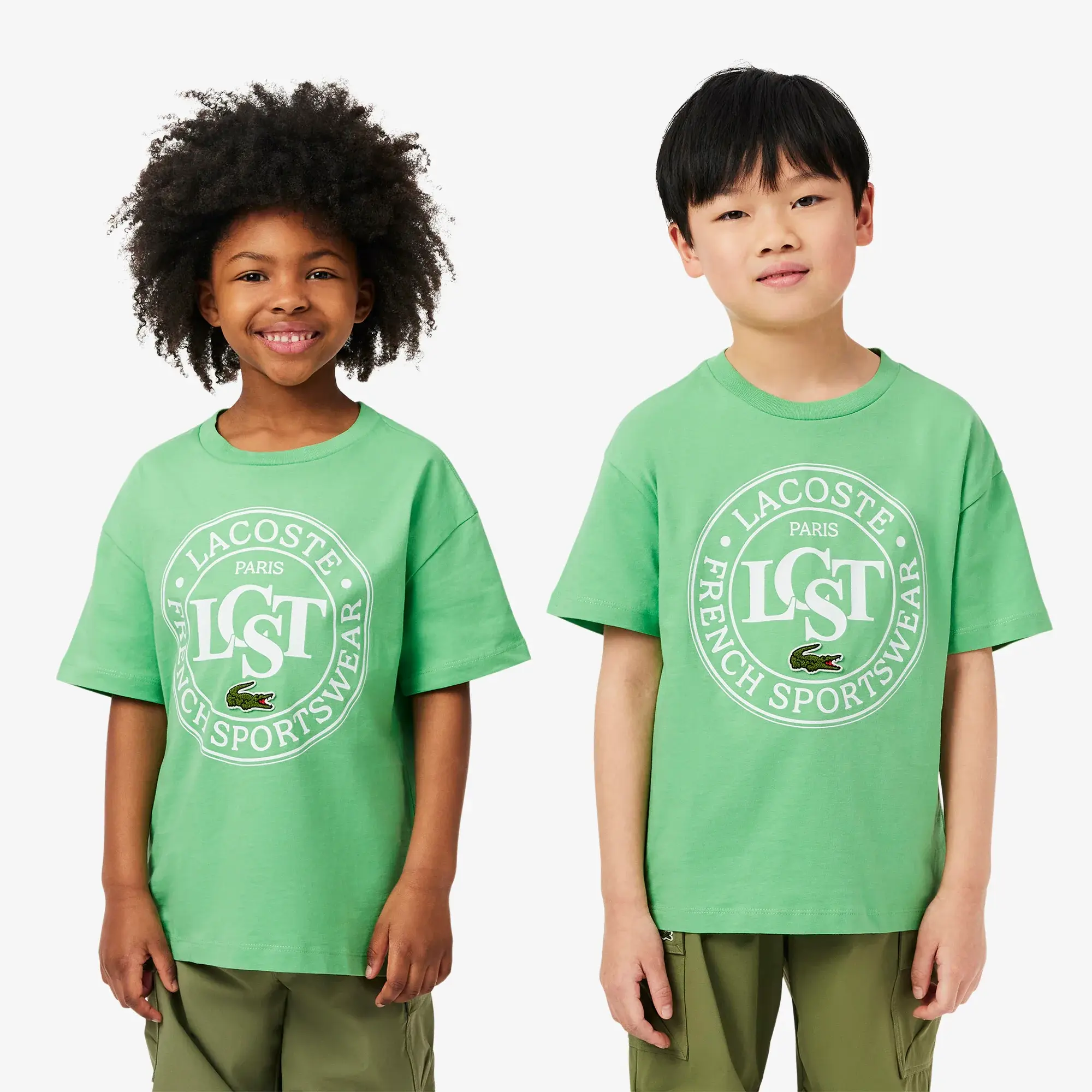 Lacoste Contrast Badge Cotton T-shirt - Liamone Green