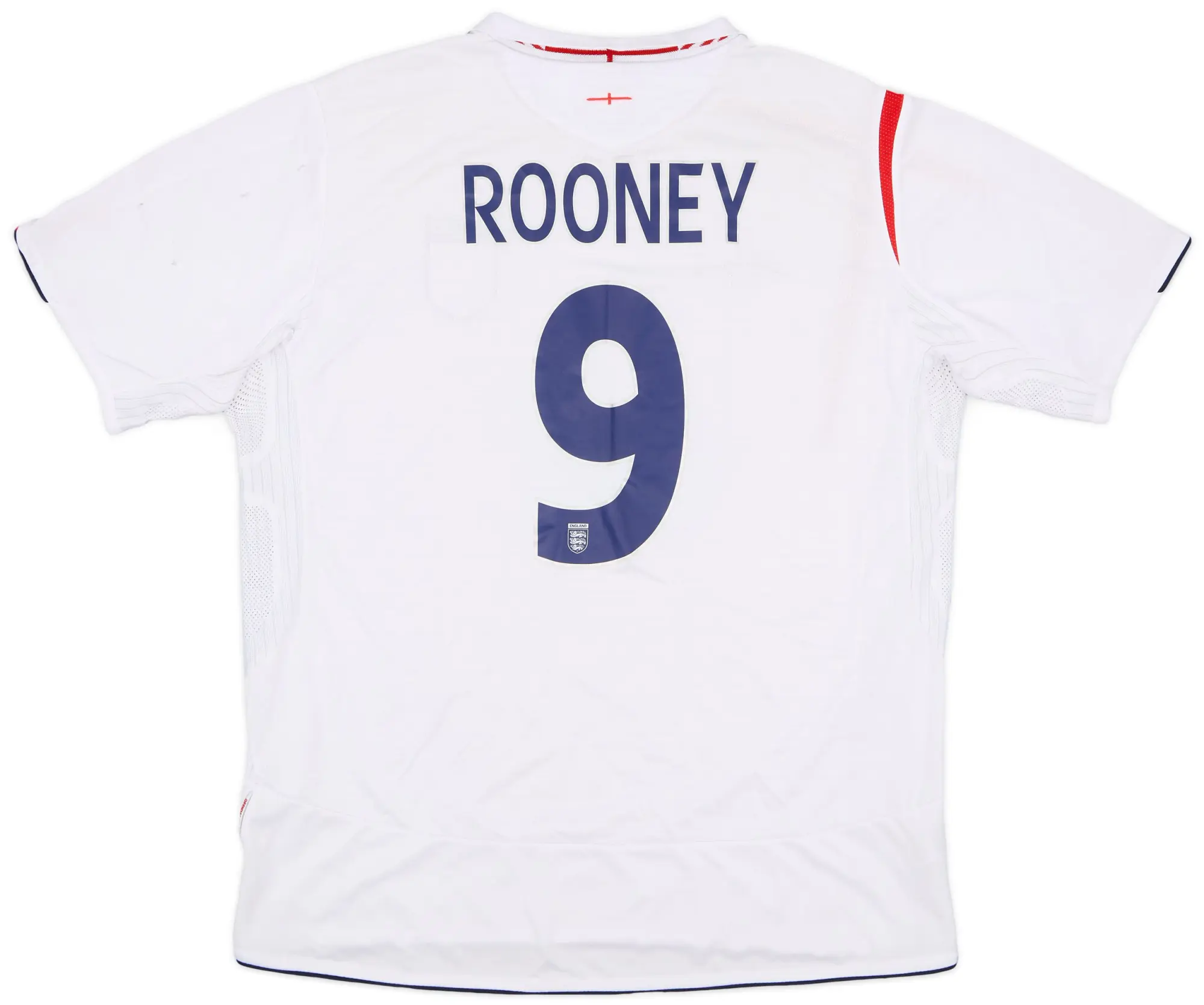 Umbro 2005-07 England Home Shirt Rooney #9 - 5/10 - (XL)