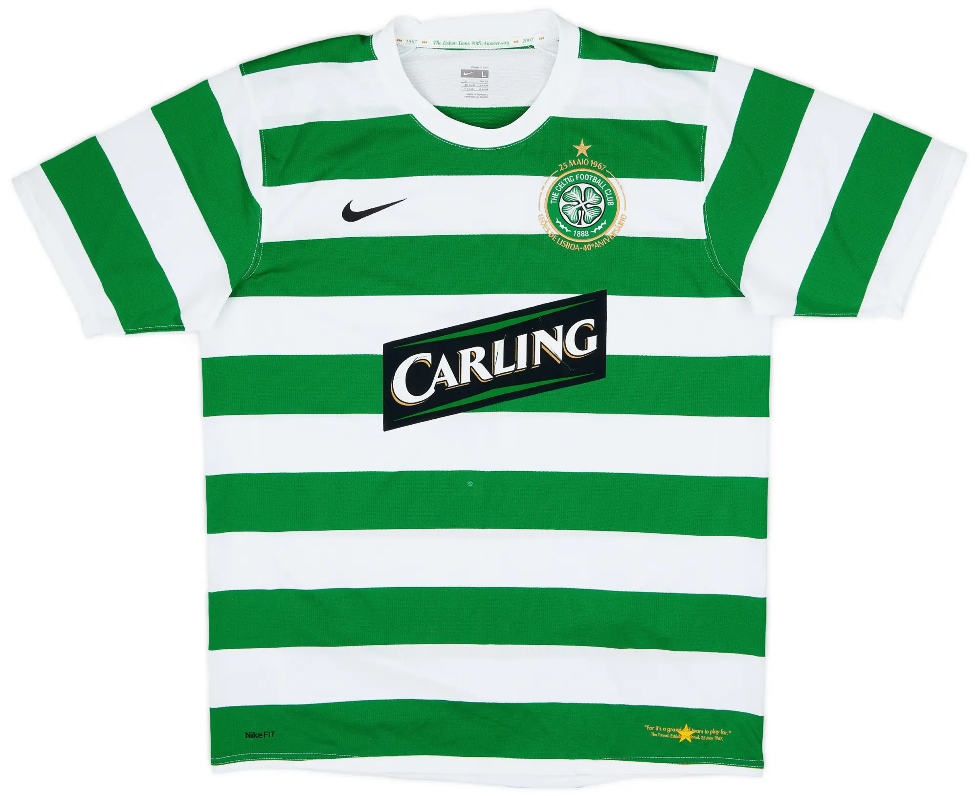 Nike 2007-08 Celtic Home Shirt - 4/10 - (L)