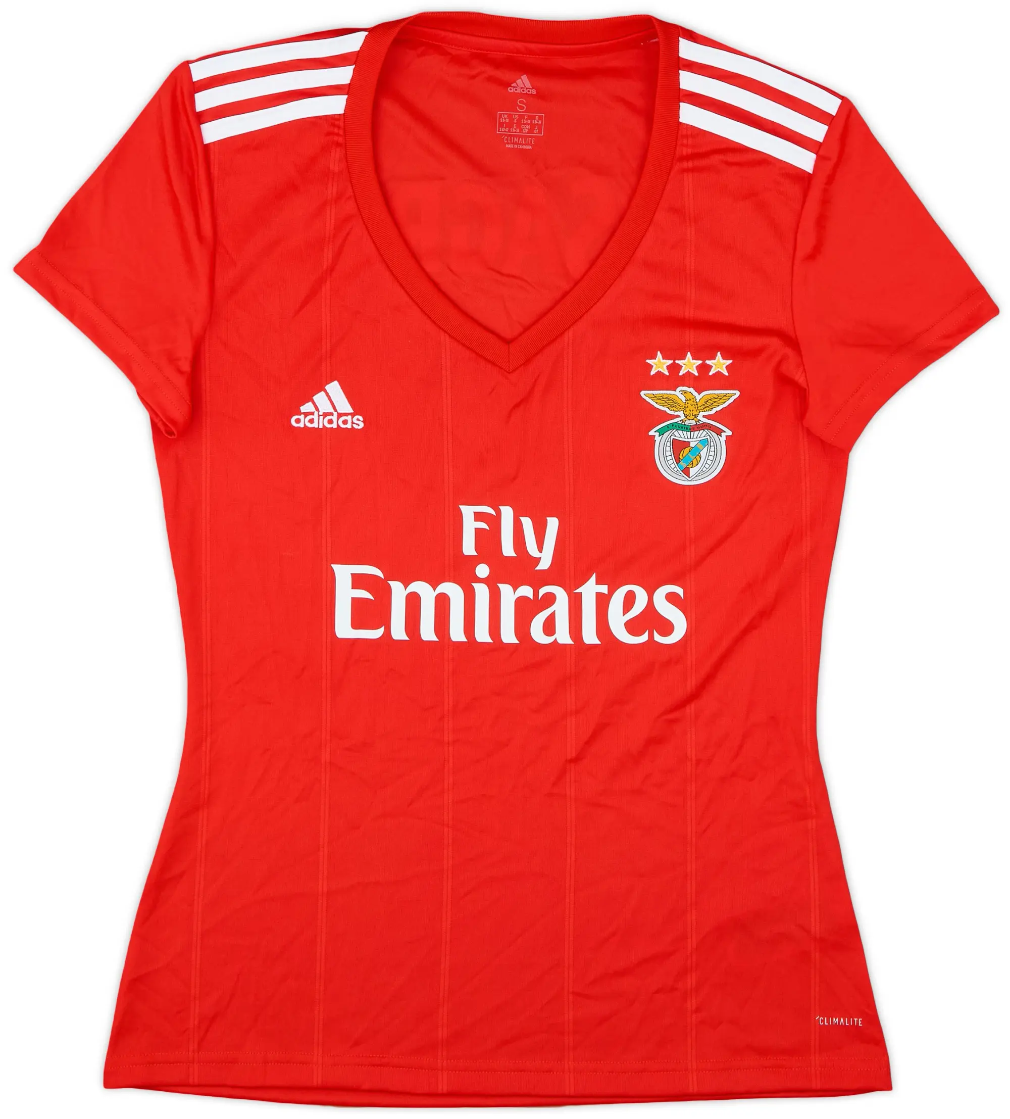 adidas 2018-19 Benfica Home Shirt - 9/10 - (Women's S)