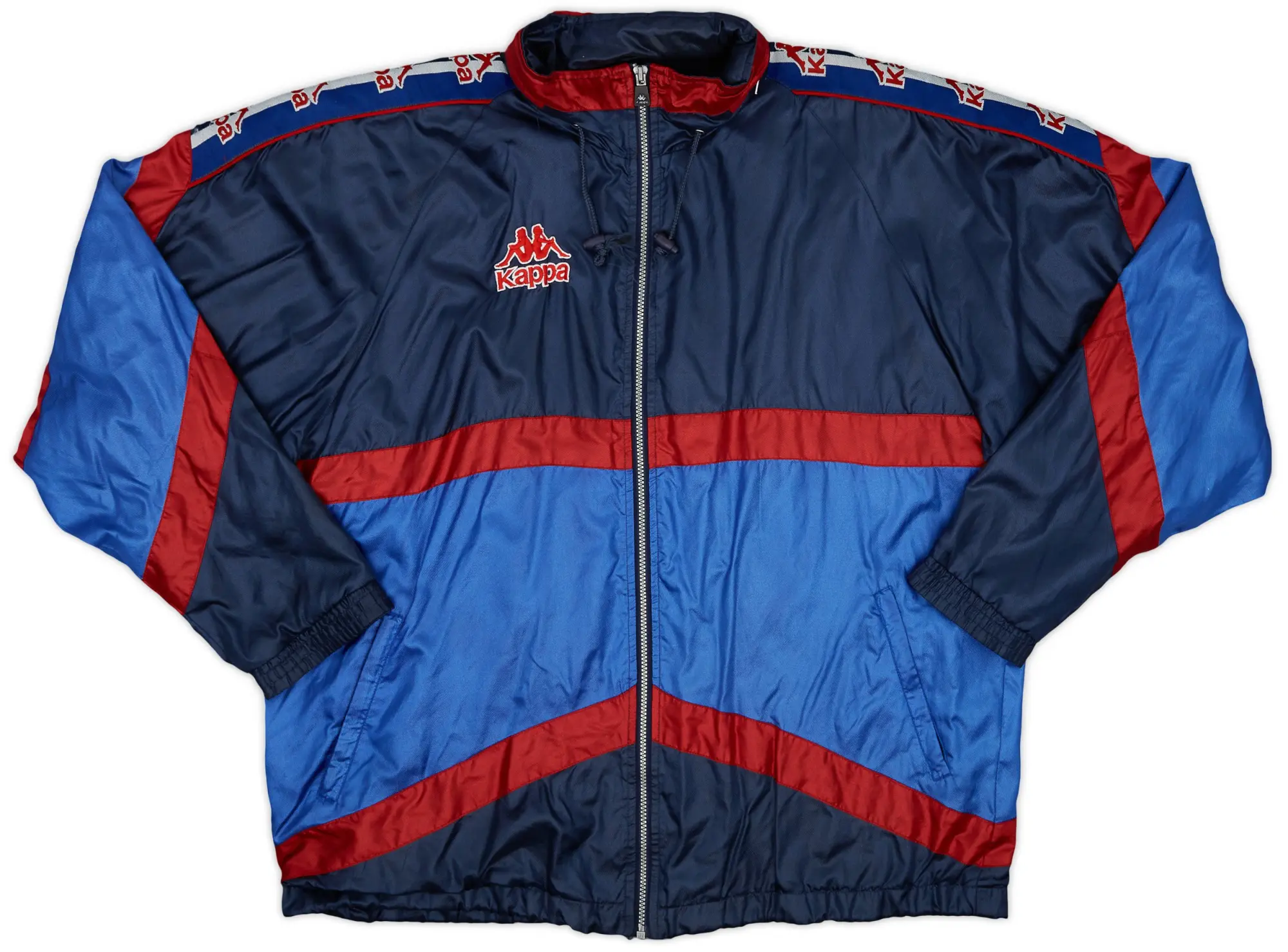 1995-97 Barcelona Kappa Hooded Rain Jacket - 9/10 - (XL)