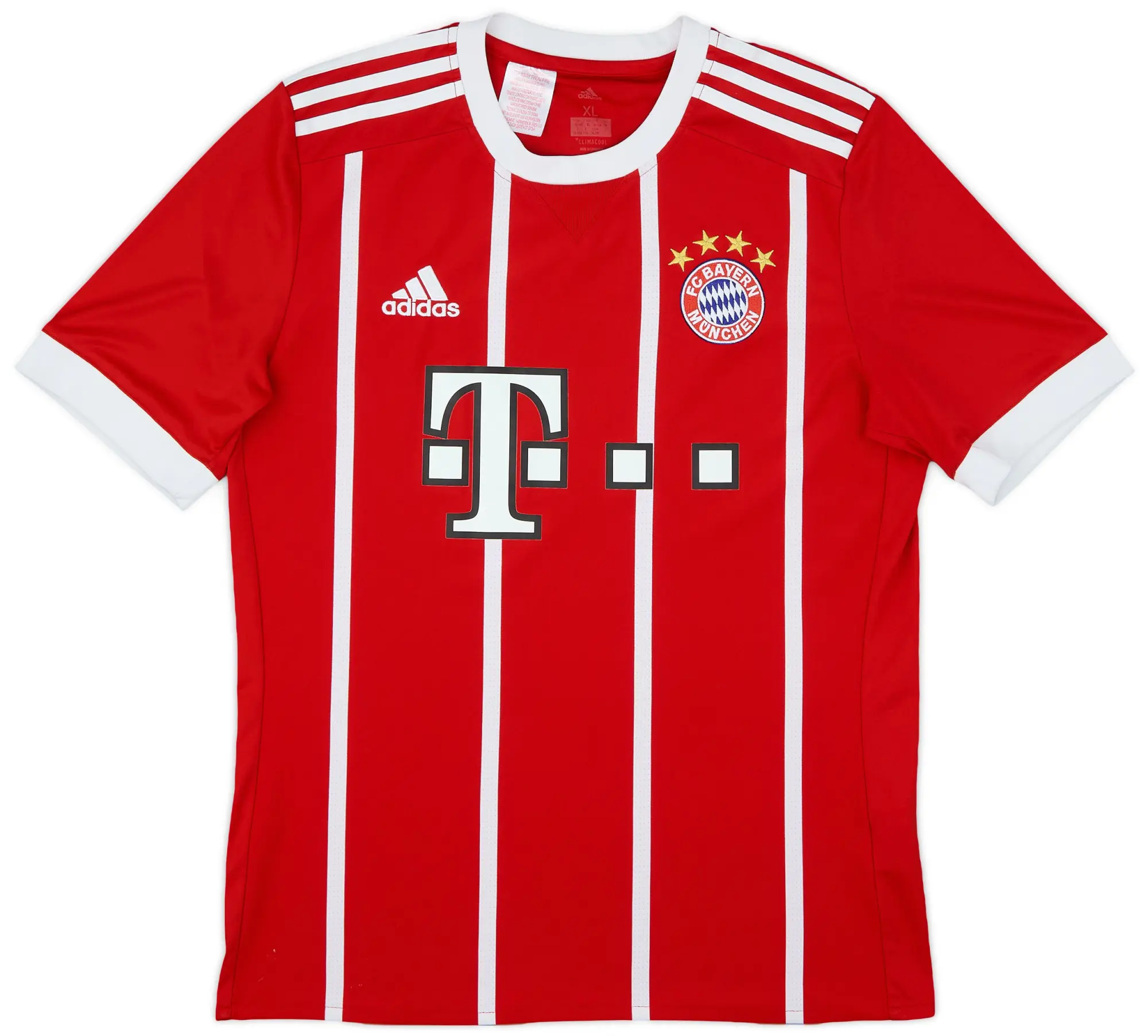 adidas 2017-18 Bayern Munich Home Shirt - 9/10 - (XL.Boys)