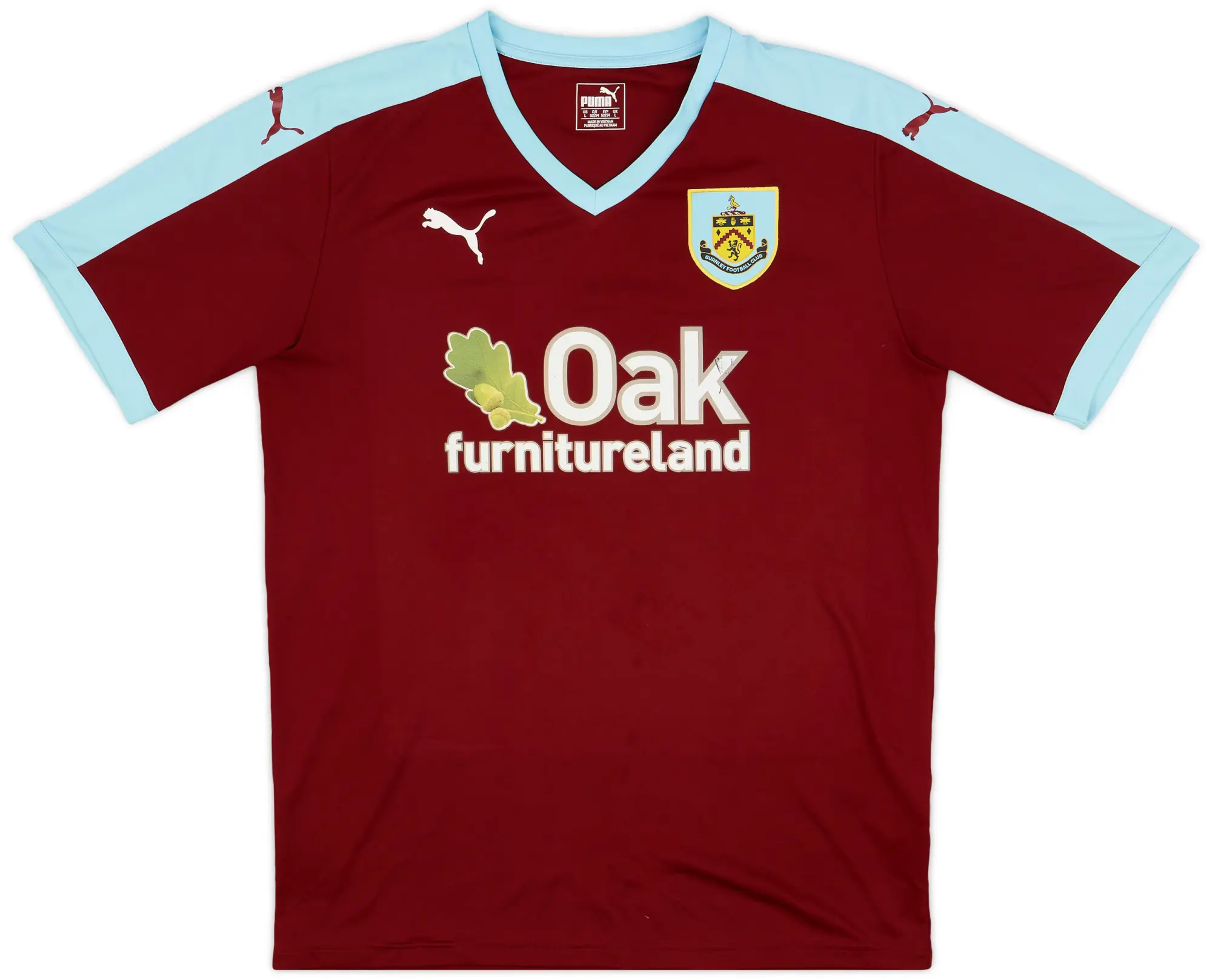 Puma 2015-16 Burnley Home Shirt - 7/10 - (L)