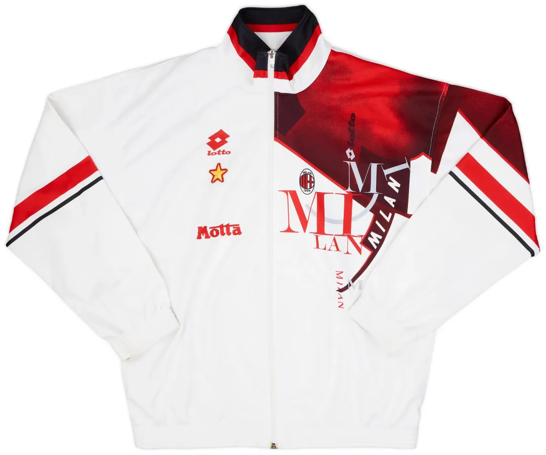 1993-94 AC Milan Lotto Track Jacket - 7/10 - (XL