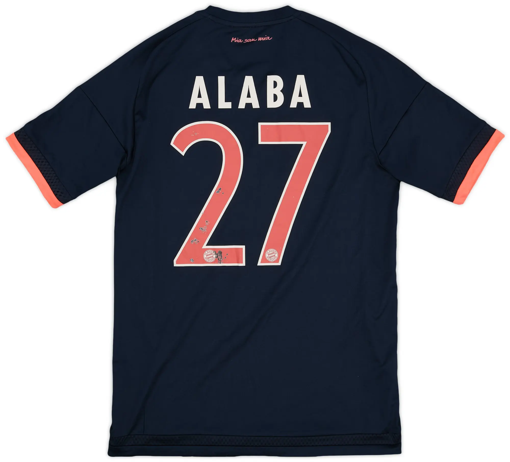 adidas 2015-16 Bayern Munich Third Shirt Alaba #27 - 5/10 - (S)