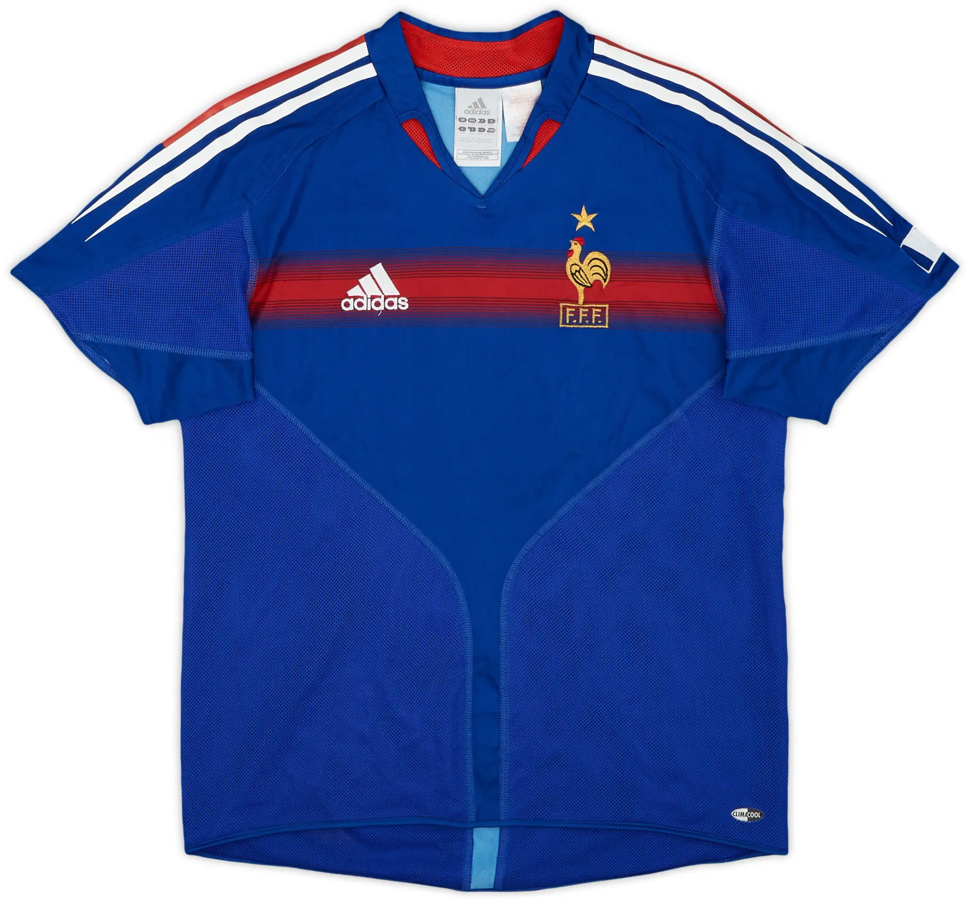 adidas 2004-06 France Home Shirt - 9/10 - (L.Boys)