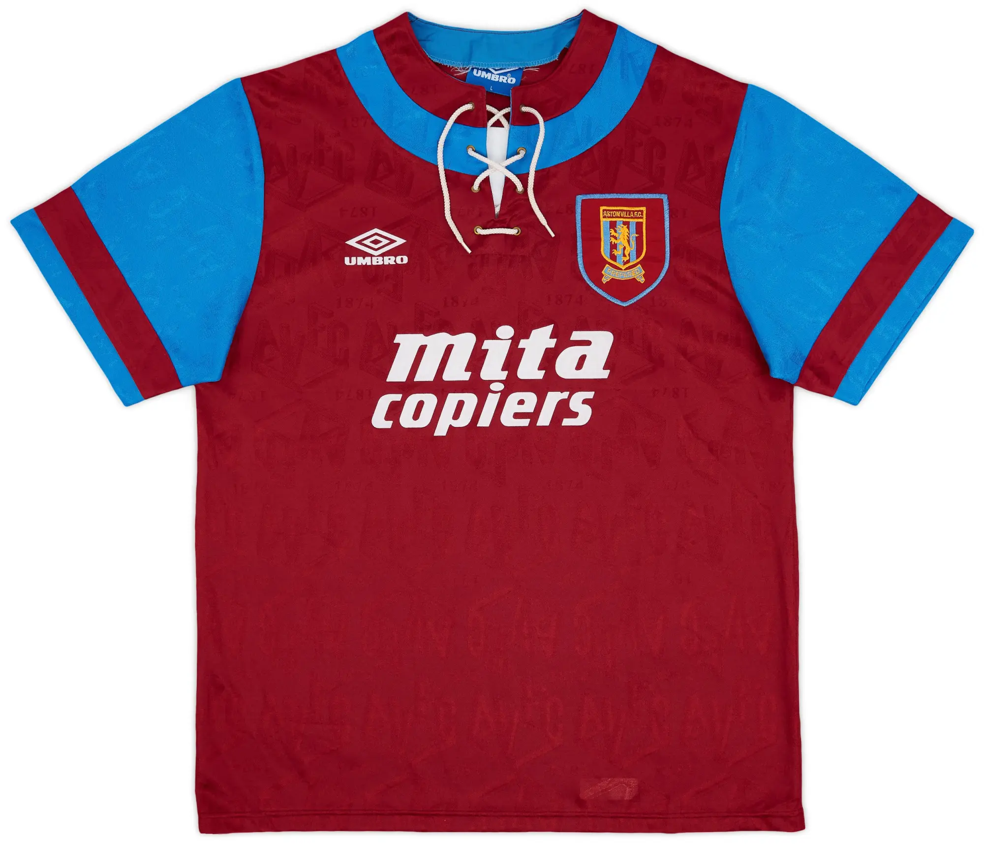 Umbro 1992-93 Aston Villa Home Shirt - 9/10 - (L)