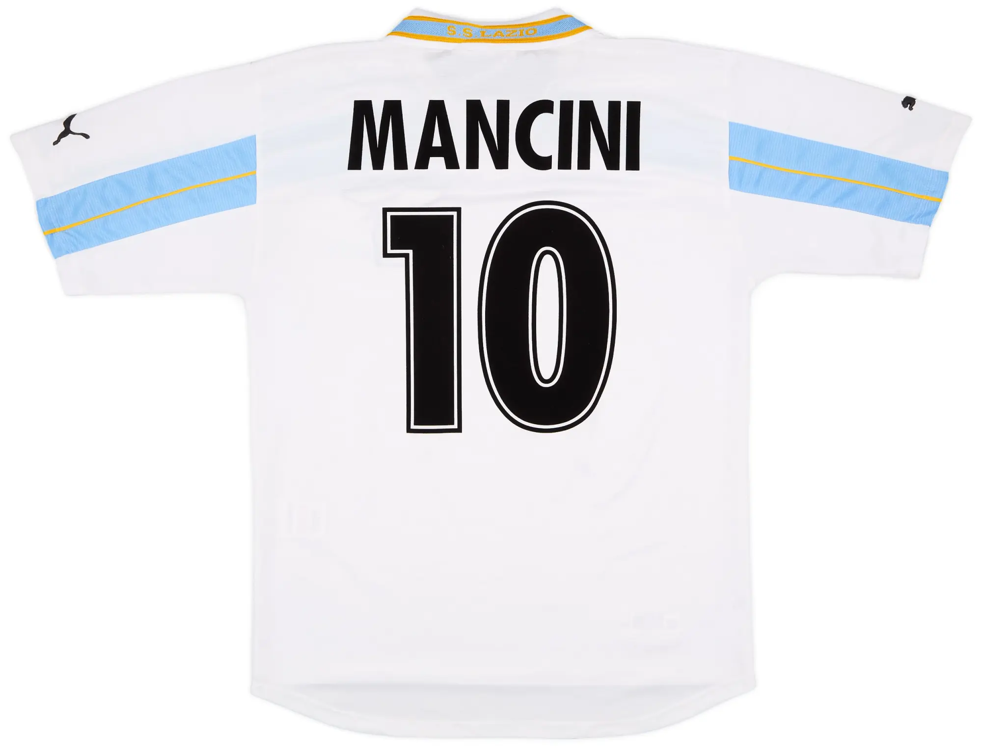 Puma 1999-00 Lazio Centenary Home Shirt Mancini #10 - 7/10 - (L)