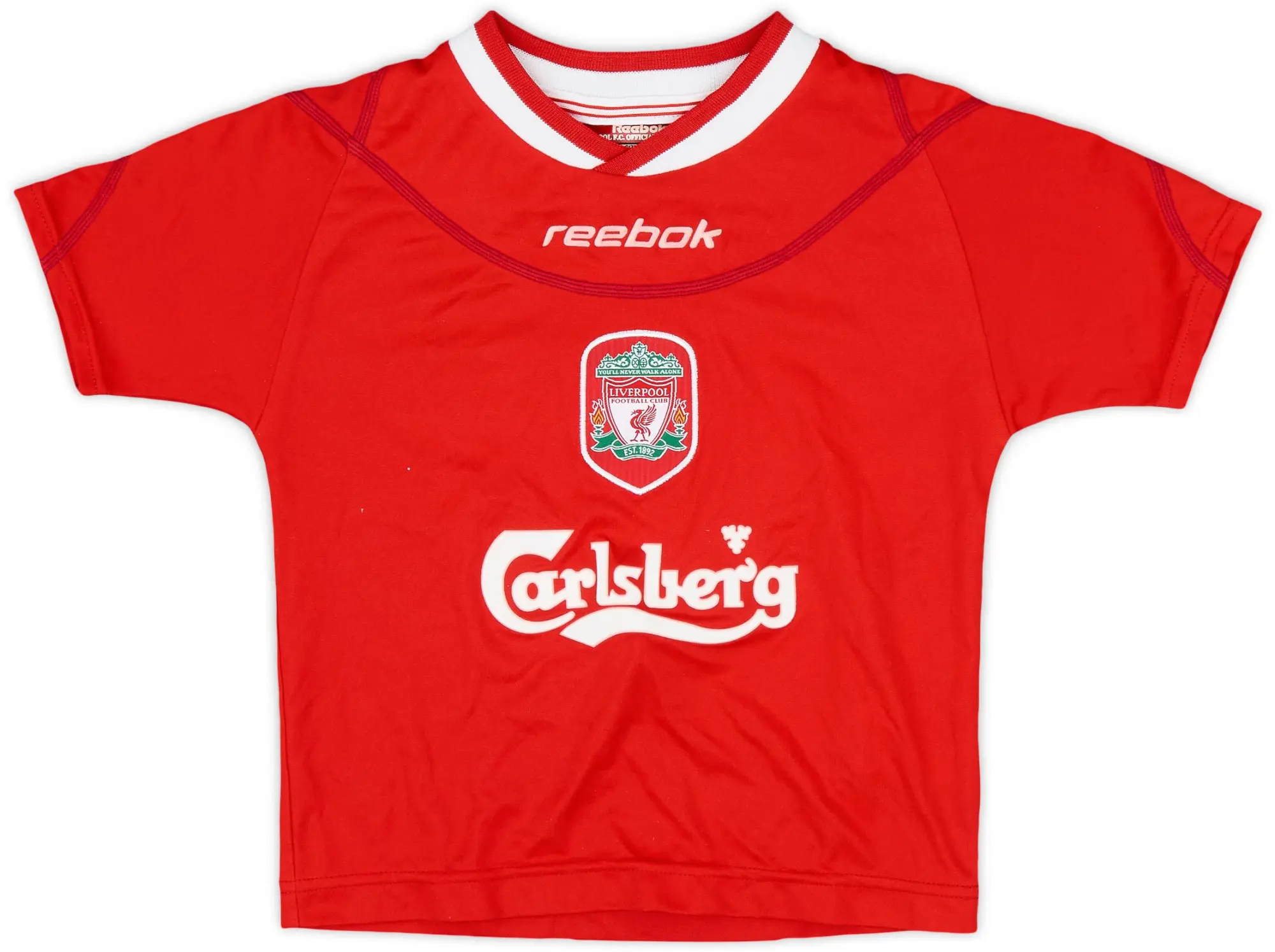 Reebok 2002-04 Liverpool Home Shirt - 8/10 - (2-3 Years)