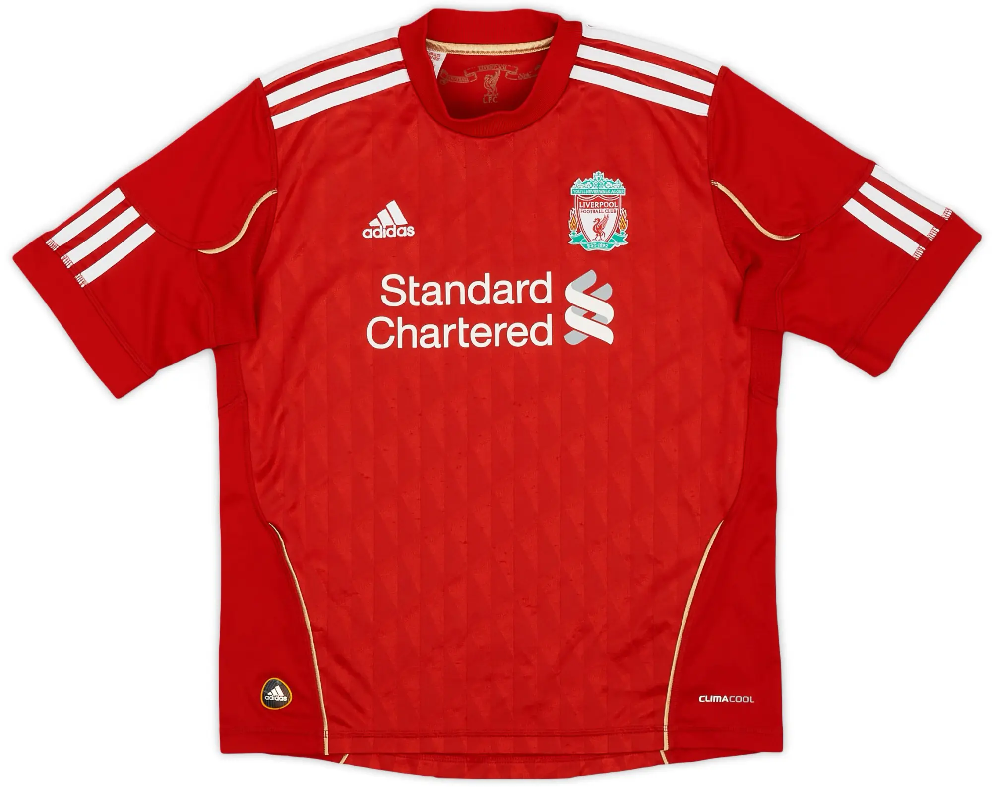 adidas 2010-12 Liverpool Home Shirt - 8/10 - (M.Boys)
