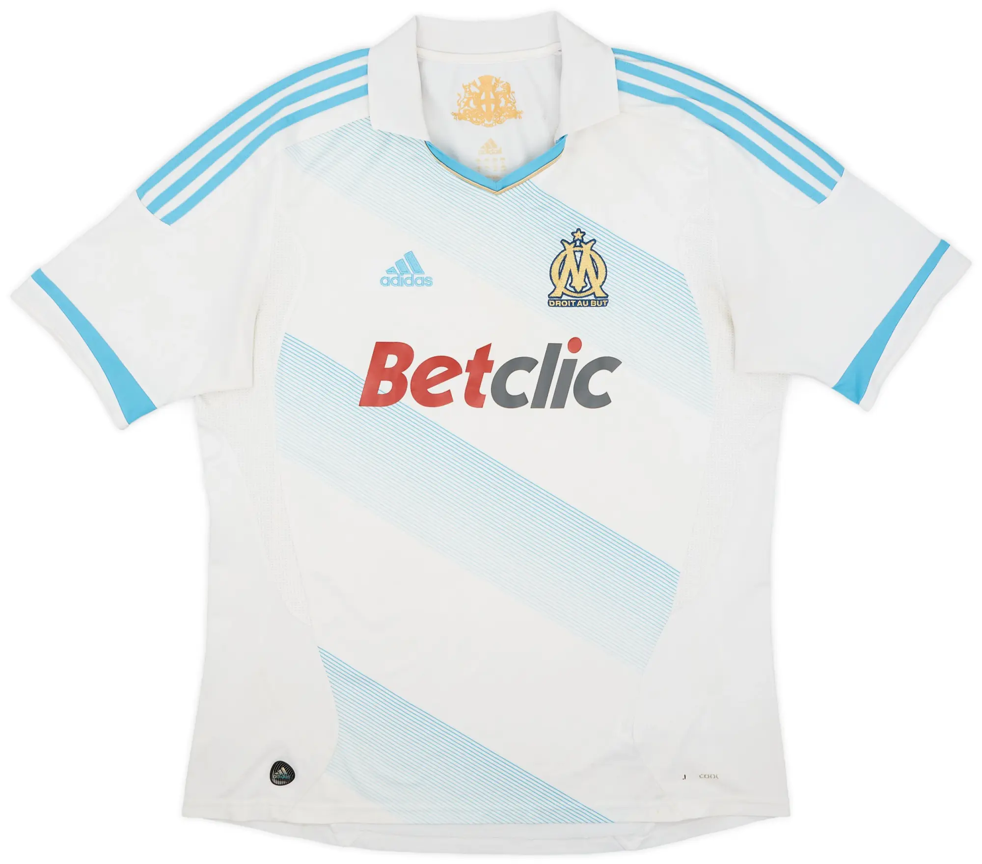 adidas 2011-12 Olympique Marseille Home Shirt - 5/10 - (XL)