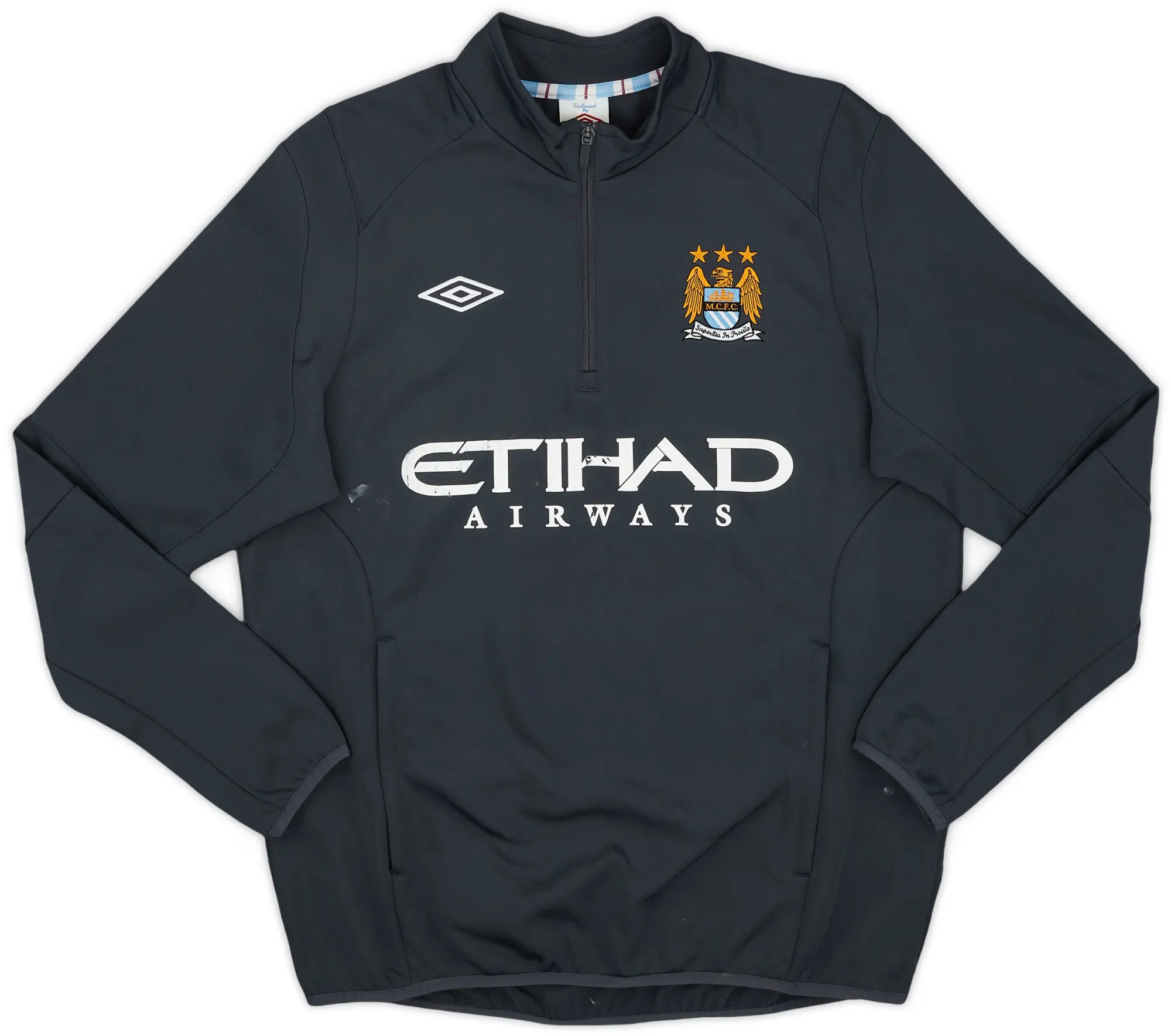 2010-11 Manchester City Umbro 1/4 Zip Drill Top - 5/10 - (L)