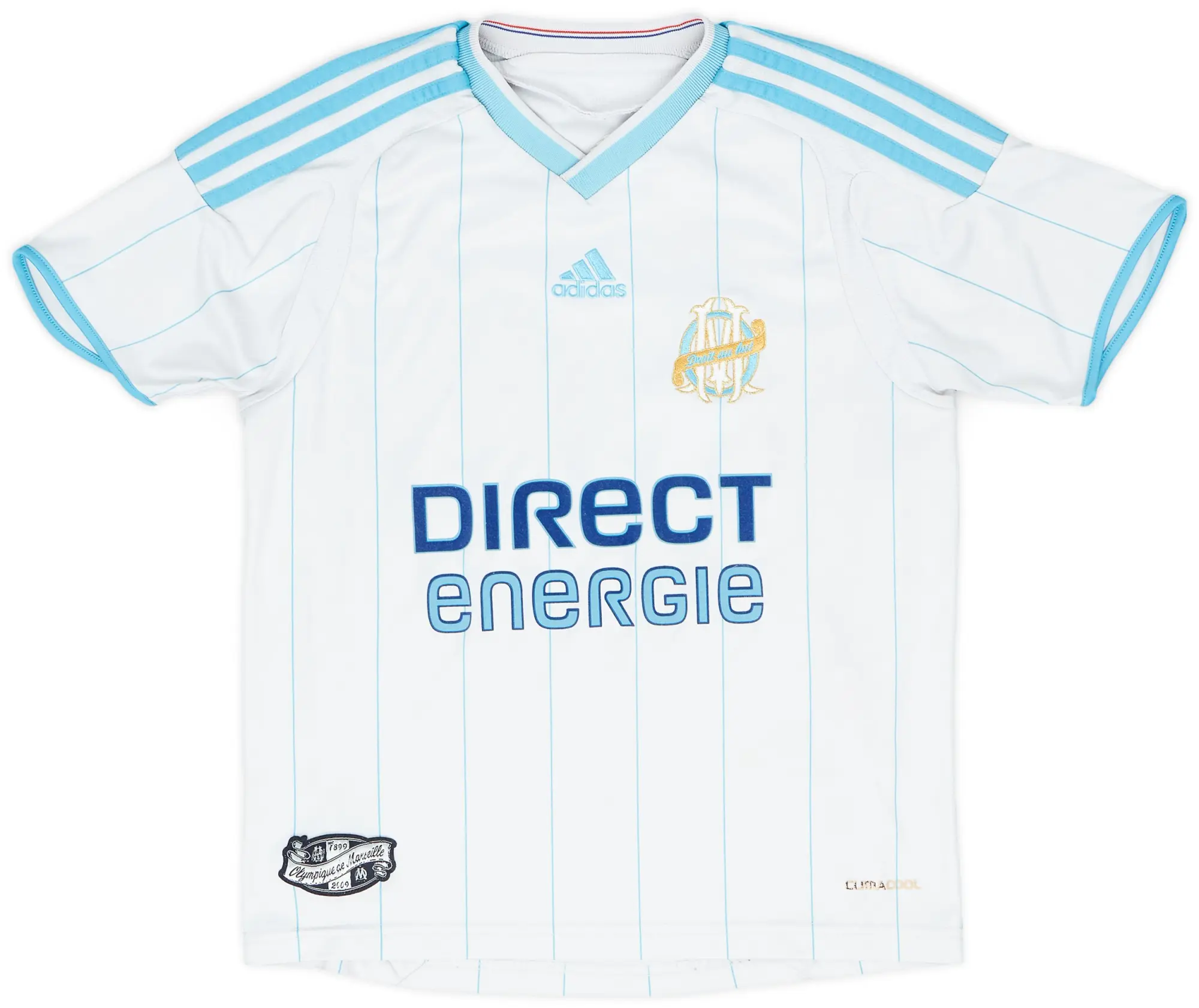 adidas 2009-10 Olympique Marseille Home Shirt - 6/10 - (S.Boys)