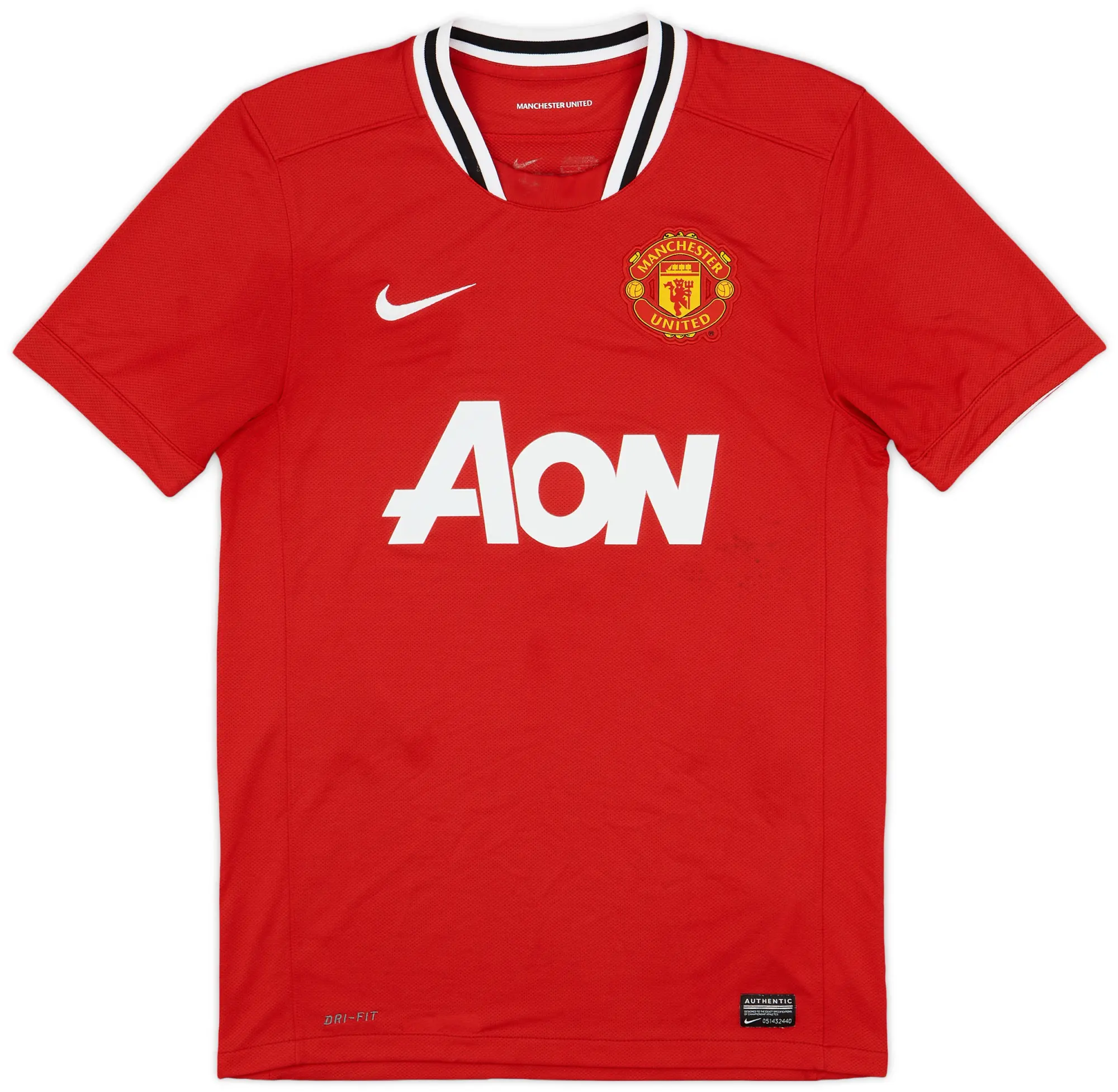 Nike 2011-12 Manchester United Home Shirt - 4/10 - (M)